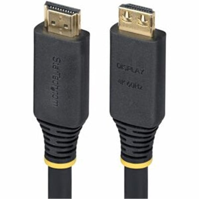 StarTech.com 10m (33ft) Active High Speed HDMI Cable with Gripping Connectors 4K 60Hz/1440p 144Hz HDR10/HDCP 2.2/ARC 18Gbps UHD HDMI Cord for TV/Monit