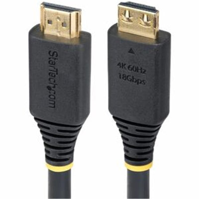 StarTech.com 5m (16ft) High Speed HDMI Cable with Gripping Connectors 4K 60Hz/1440p 144Hz HDR10/HDCP 2.2/ARC 18Gbps UHD HDMI Cord for TV/Monitor/Displ