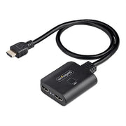 StarTech.com 2-Port HDMI Splitter 4K 60Hz HDMI 2.0 Video 4K HDMI Splitter 1 in 2 Out 1x2 HDMI Display/Output Splitter HDR/HDCP 20in (50cm) Built-in HD