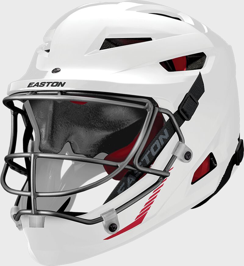 Easton Hellcat Small/Medium Slowpitch Helmet - White