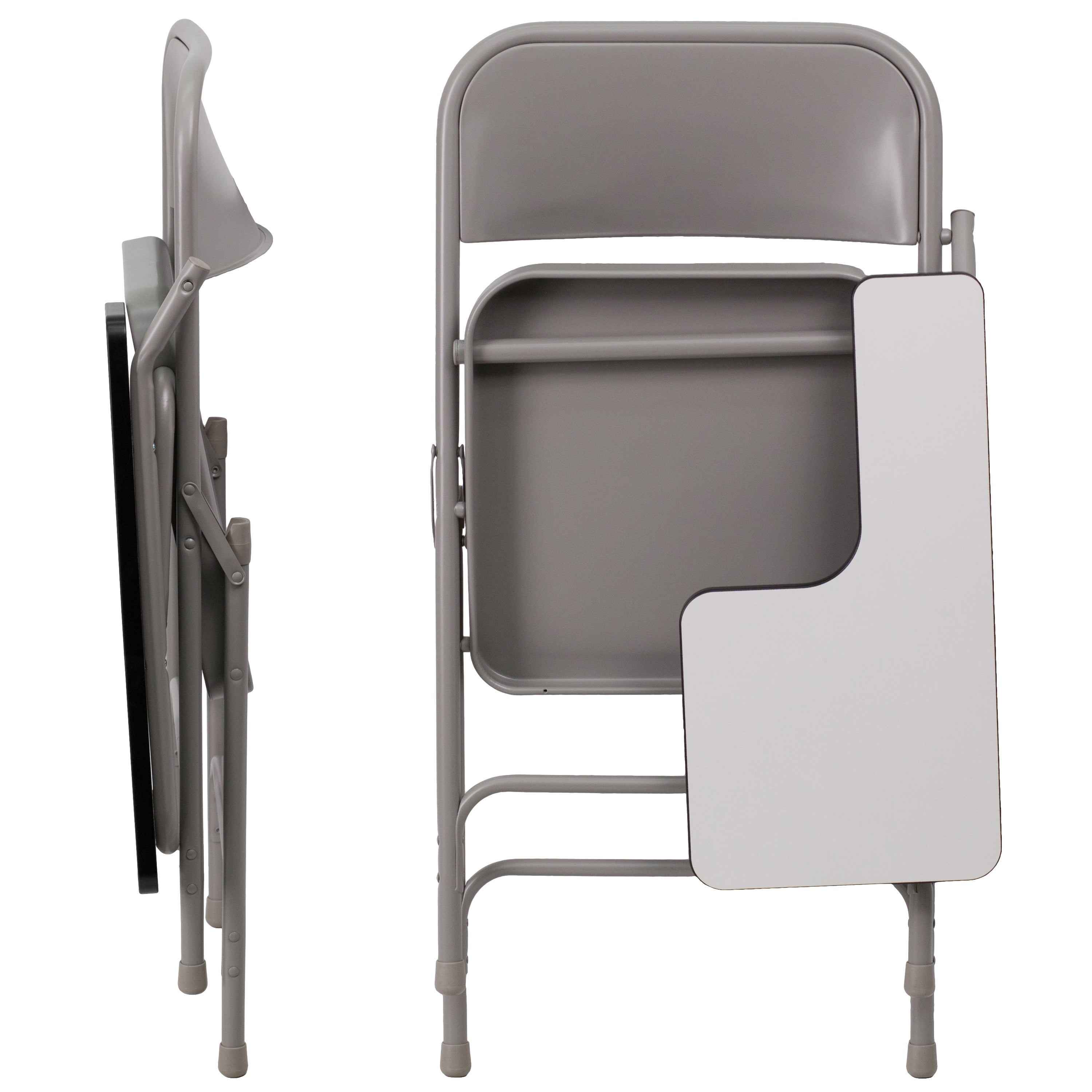 Ralph Premium Steel Folding Chair with Left Handed Tablet Arm