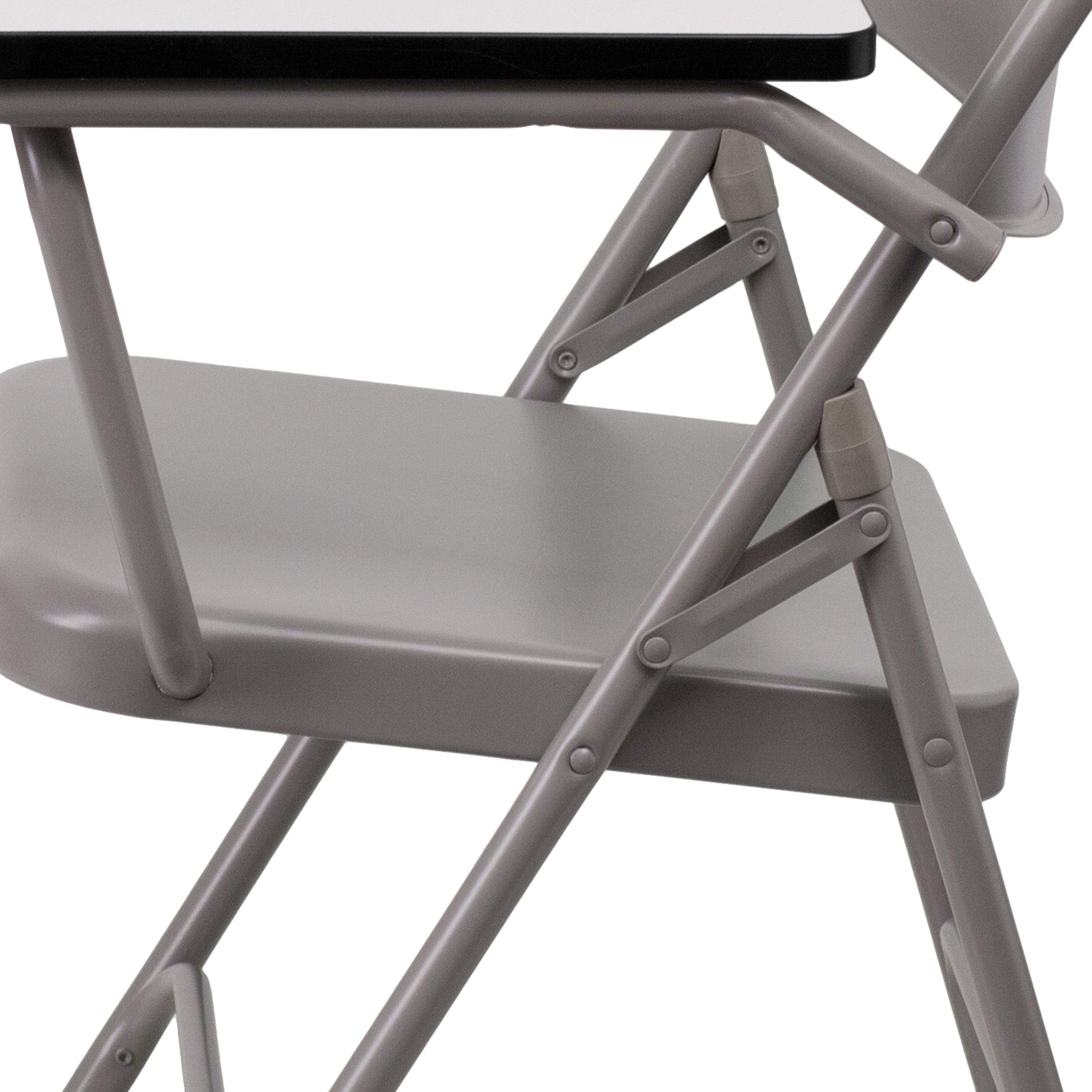 Ralph Premium Steel Folding Chair with Left Handed Tablet Arm