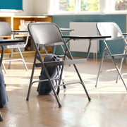 Ralph Premium Steel Folding Chair with Left Handed Tablet Arm
