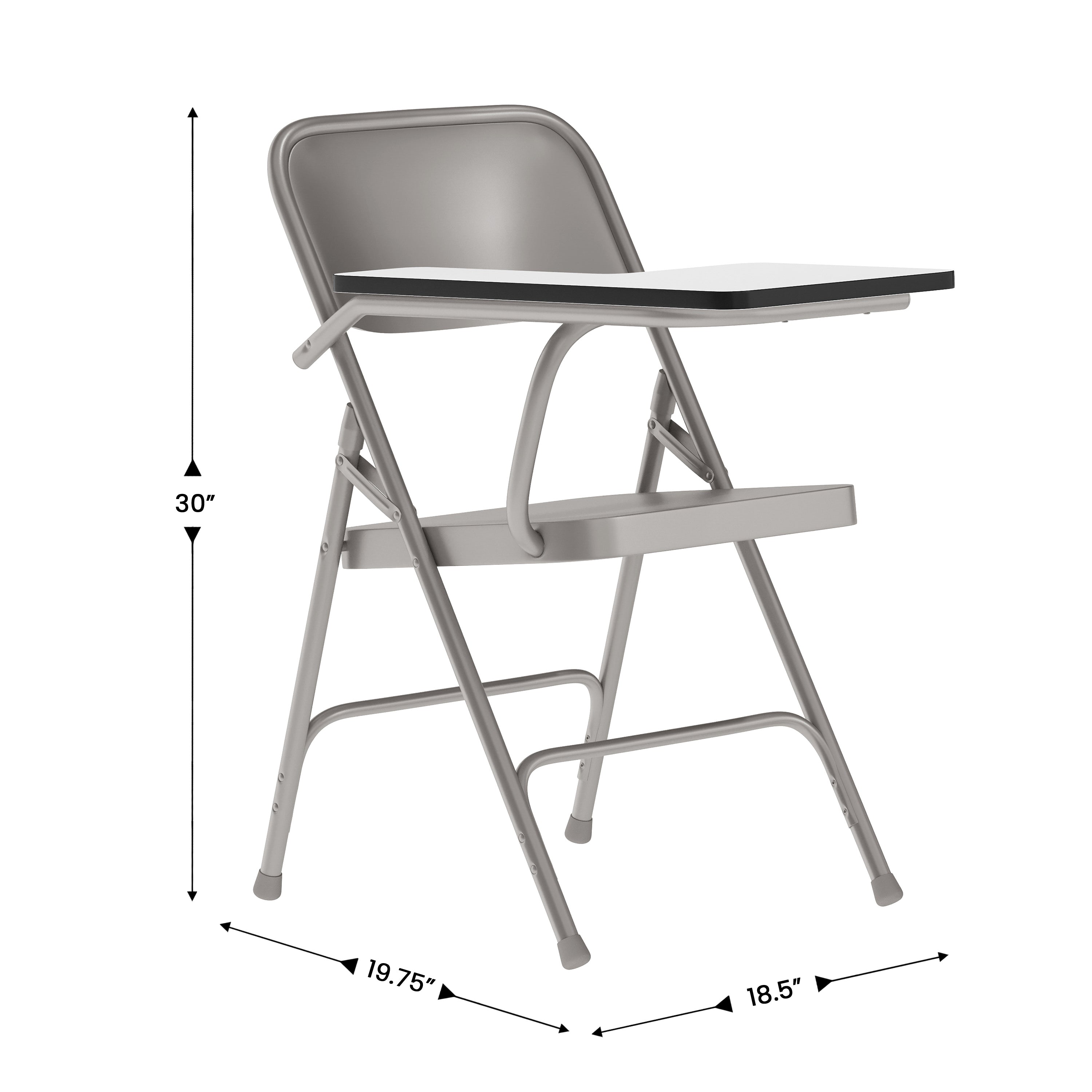 Ralph Premium Steel Folding Chair with Right Handed Tablet Arm