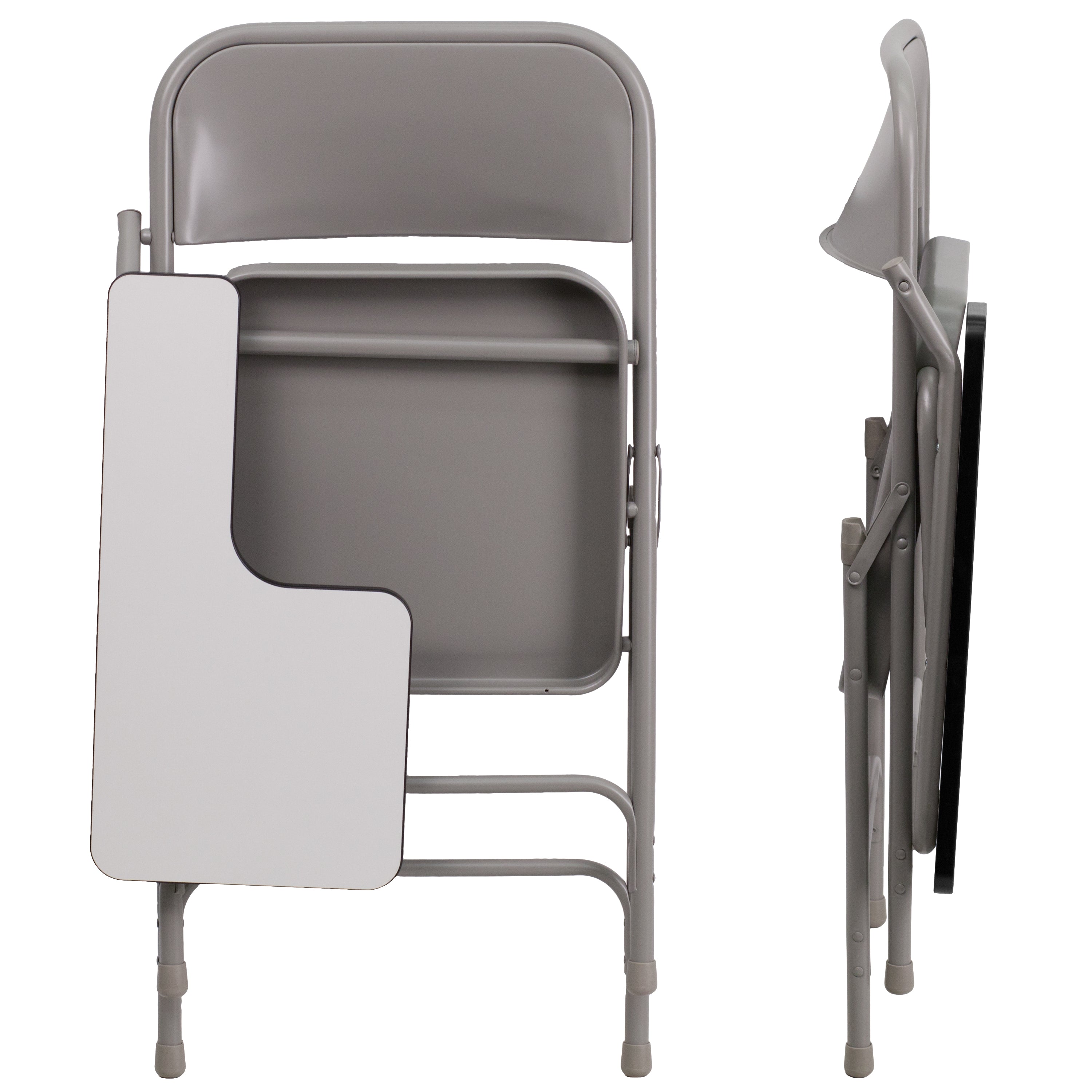 Ralph Premium Steel Folding Chair with Right Handed Tablet Arm