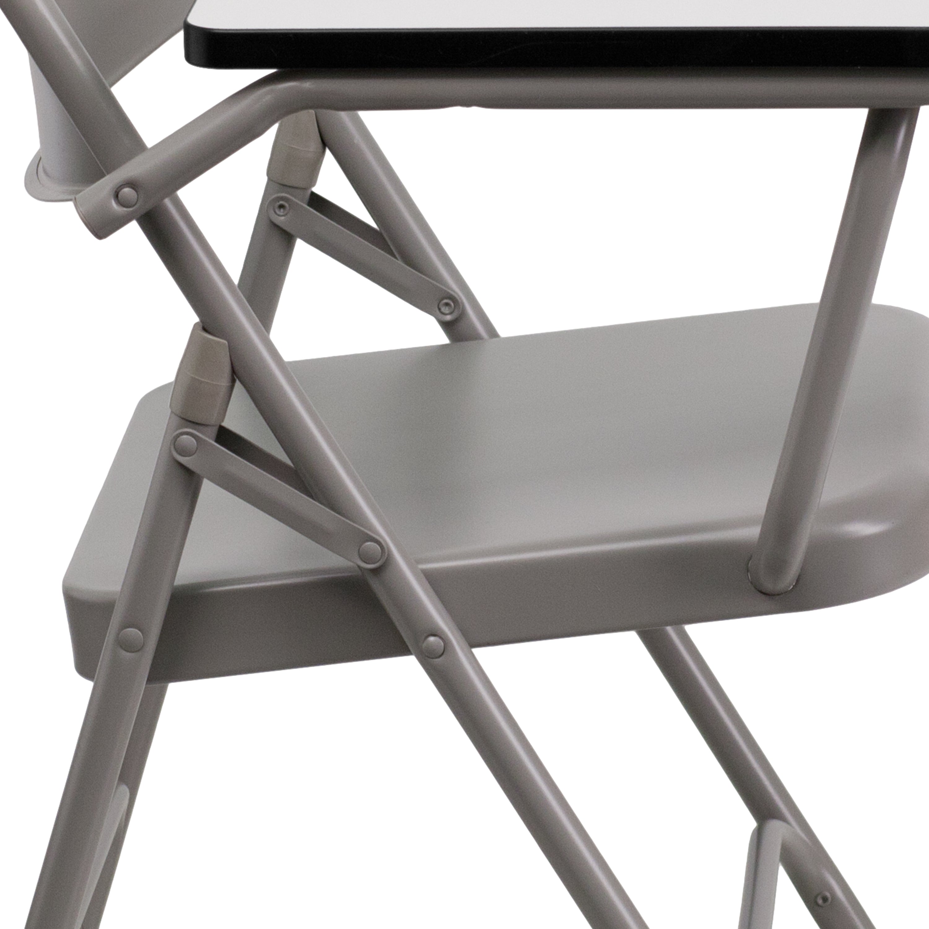 Ralph Premium Steel Folding Chair with Right Handed Tablet Arm