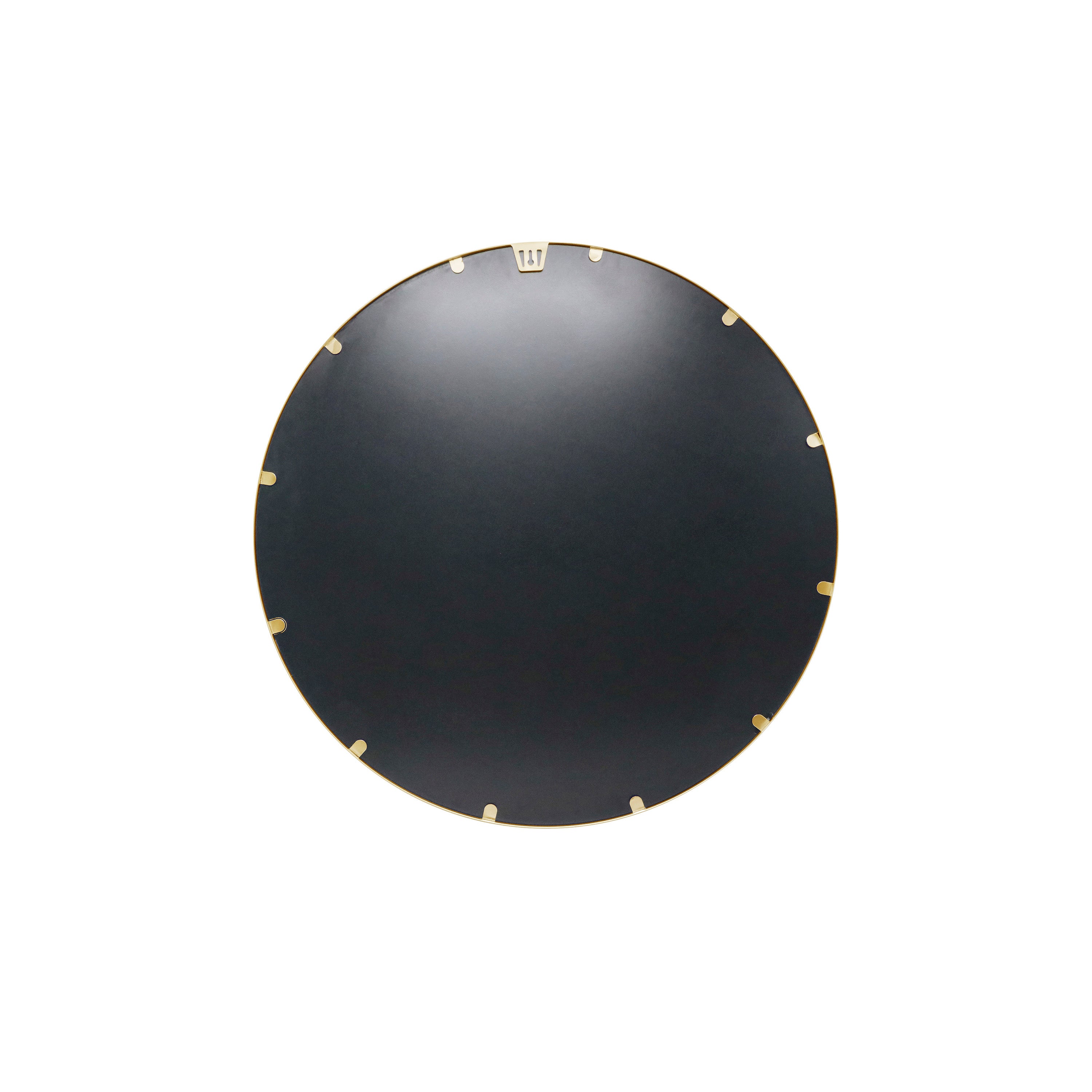 Julianne 20" Round Gold Metal Framed Wall Mirror - Large Accent Mirror for Bathroom, Vanity, Entryway, Dining Room, & Living Room