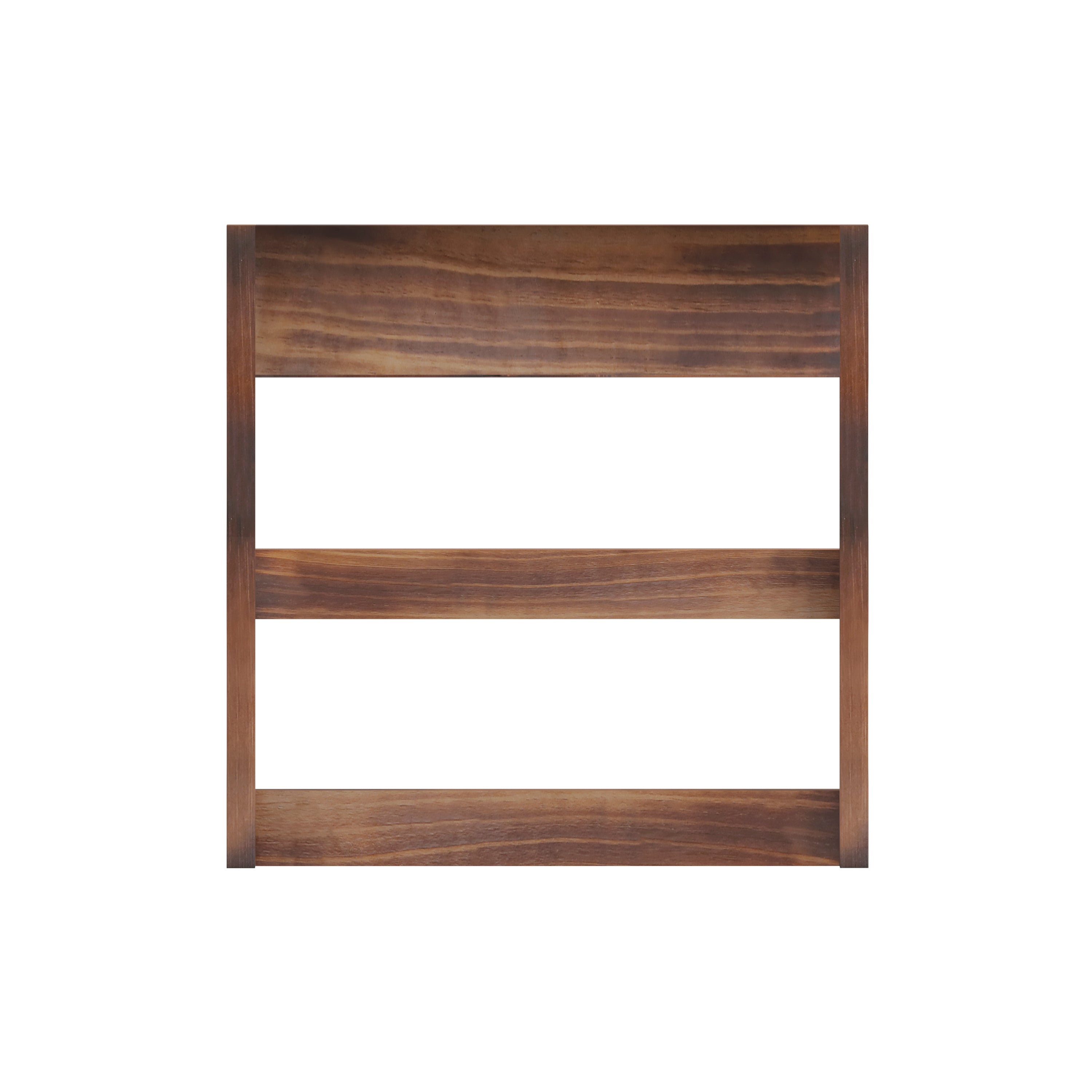 Campbell Wooden Wall Mount 12 Cup Mug Rack Organizer with Upper Storage Shelf and Metal Hanging Hooks with No Assembly Required,  Rustic Brown