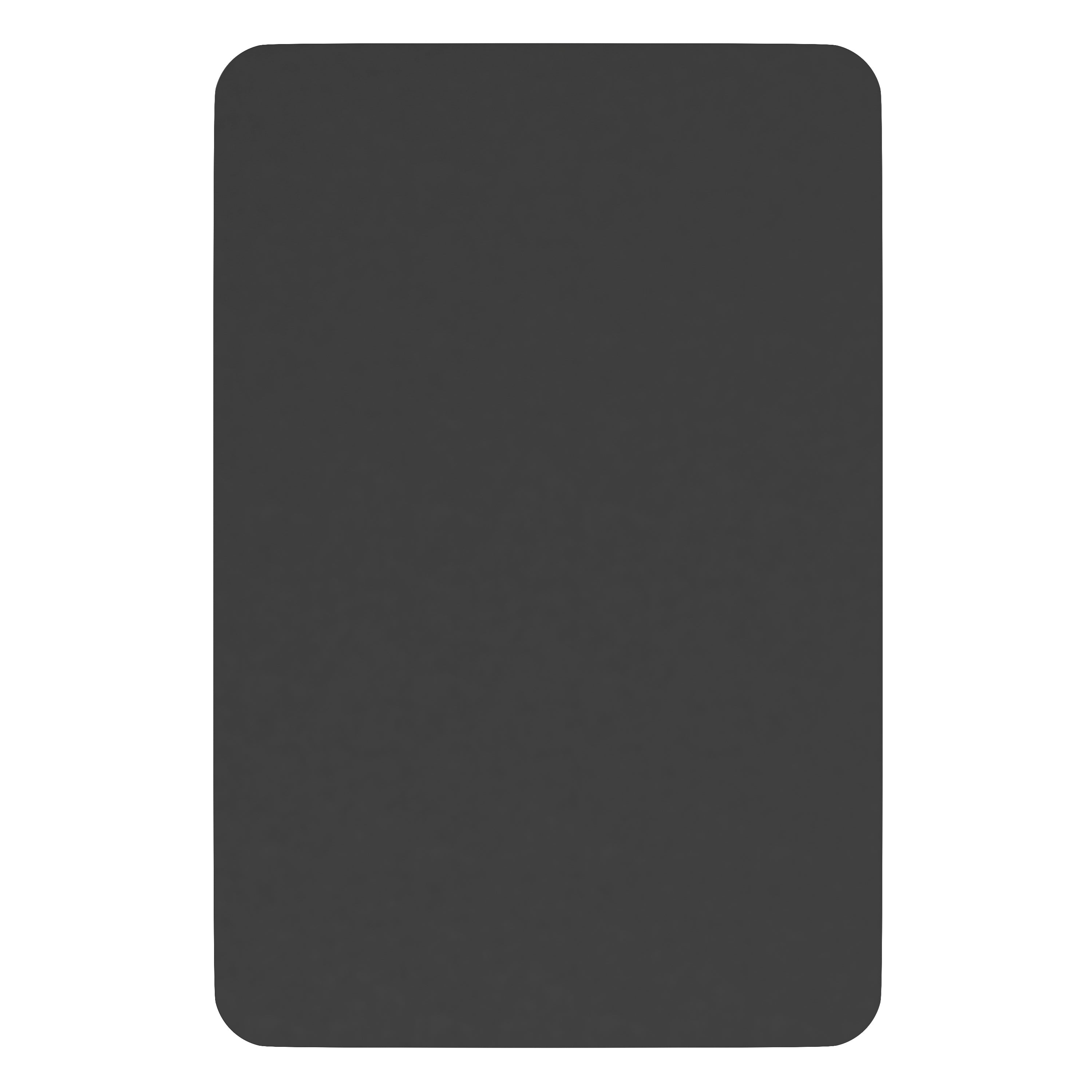 Janinne 20" x 30" Decorative Wall Mirror - Rounded Corners, Bathroom & Living Room Glass Mirror Hangs Horizontal Or Vertical, Matte Black