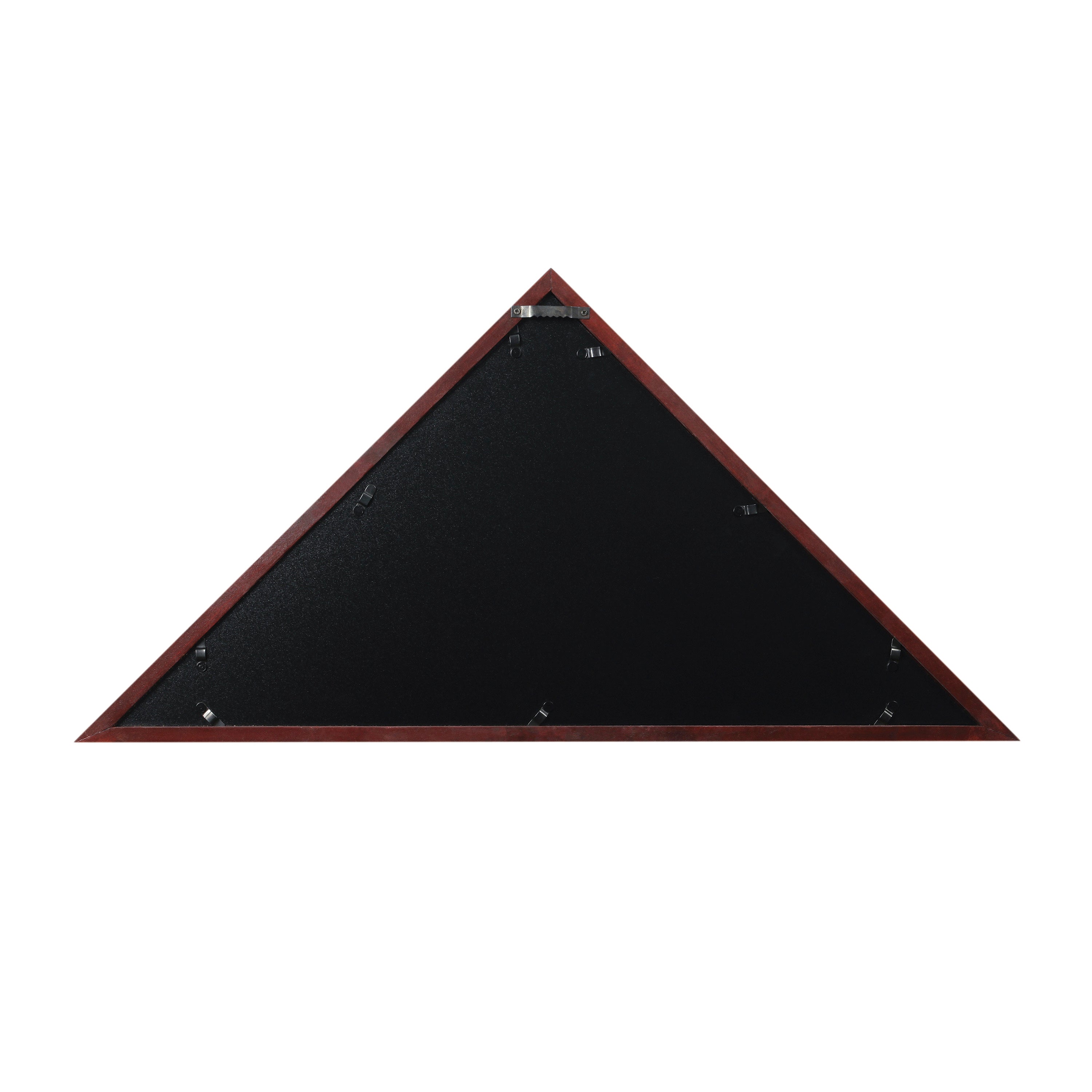 Sheehan Mahogany Memorial Flag Display Case - Solid Wood Military Flag Display Case for 9.5 x 5 American Veteran Flag