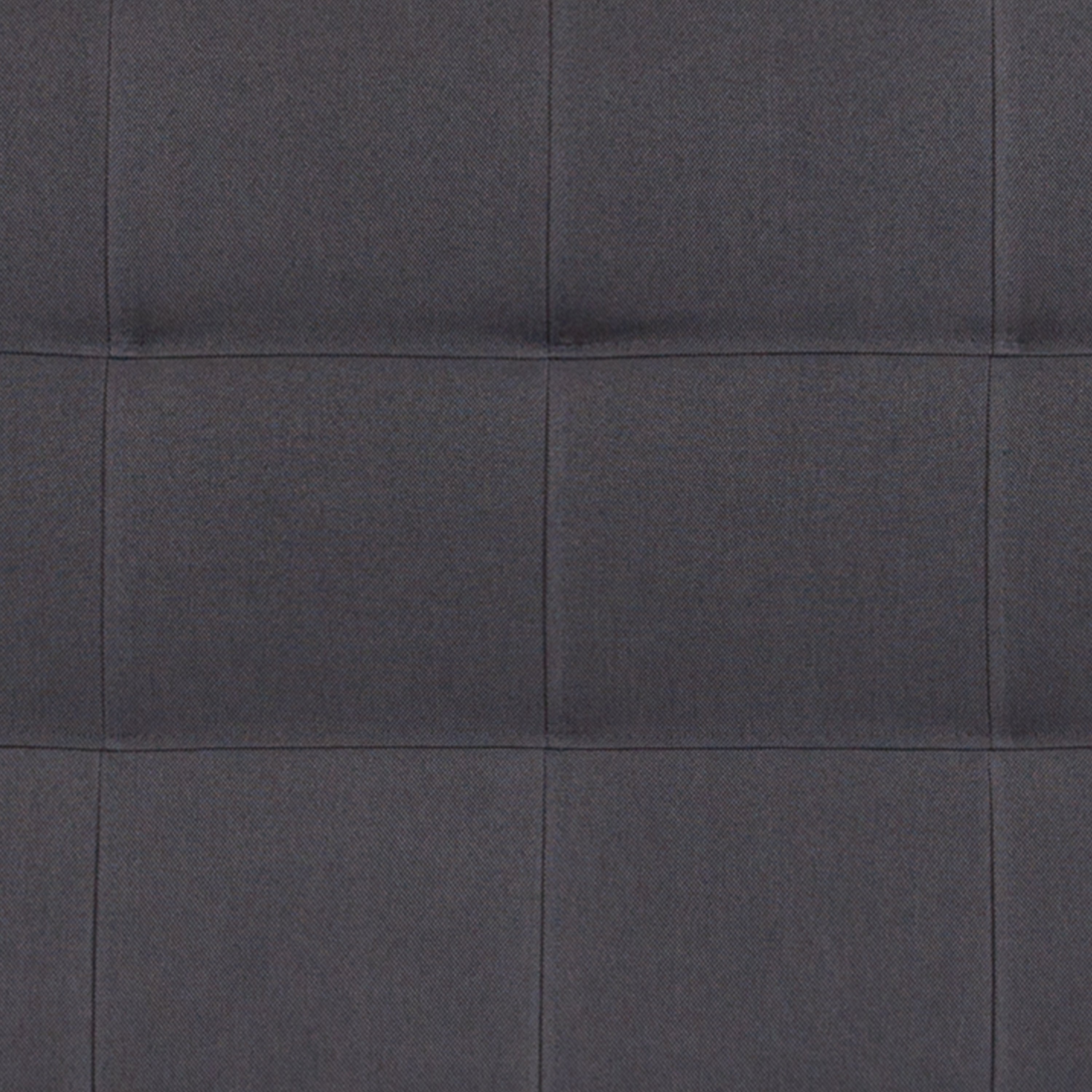 Bedford Tufted Upholstered King Size Headboard in Dark Gray Fabric