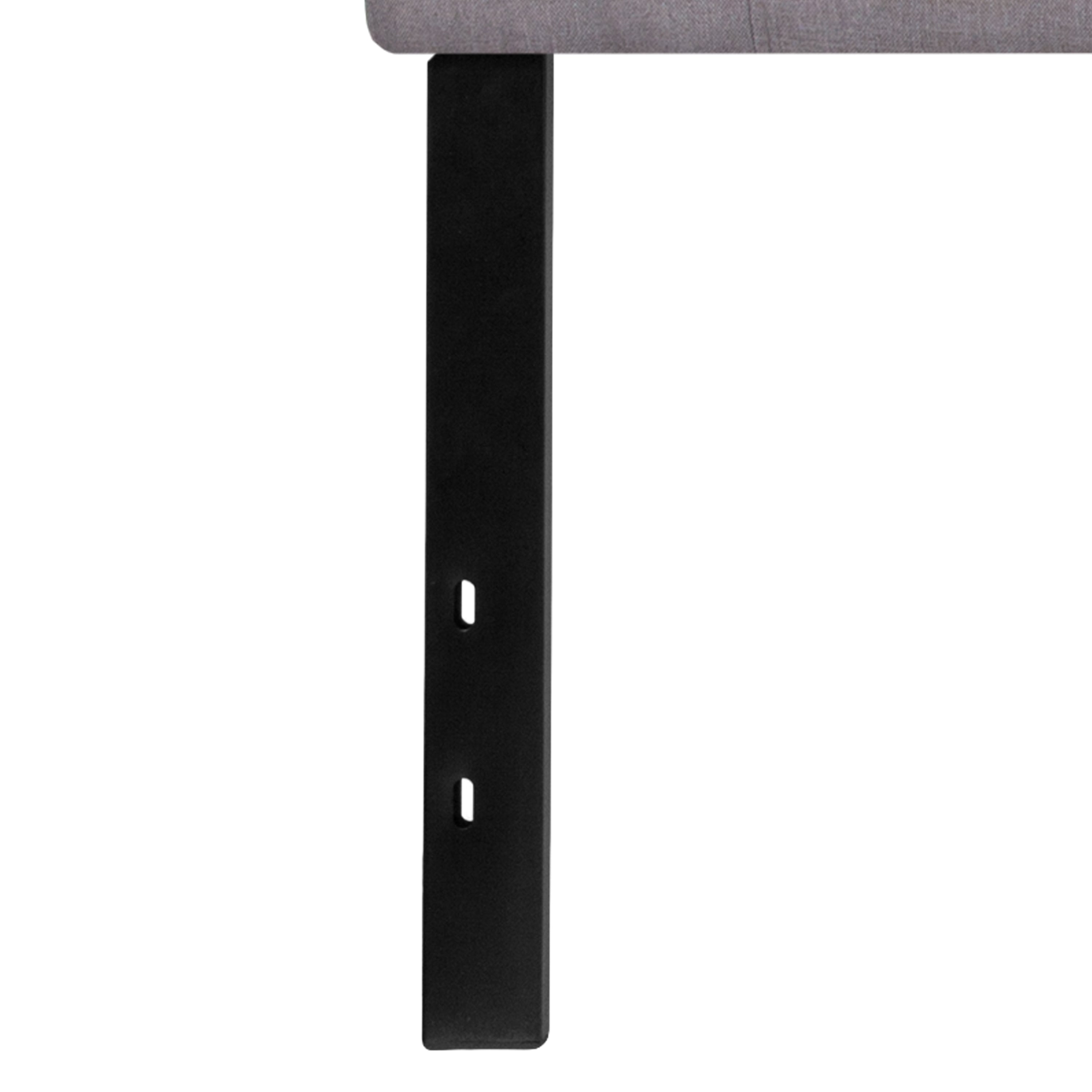 Bedford Tufted Upholstered King Size Headboard in Light Gray Fabric