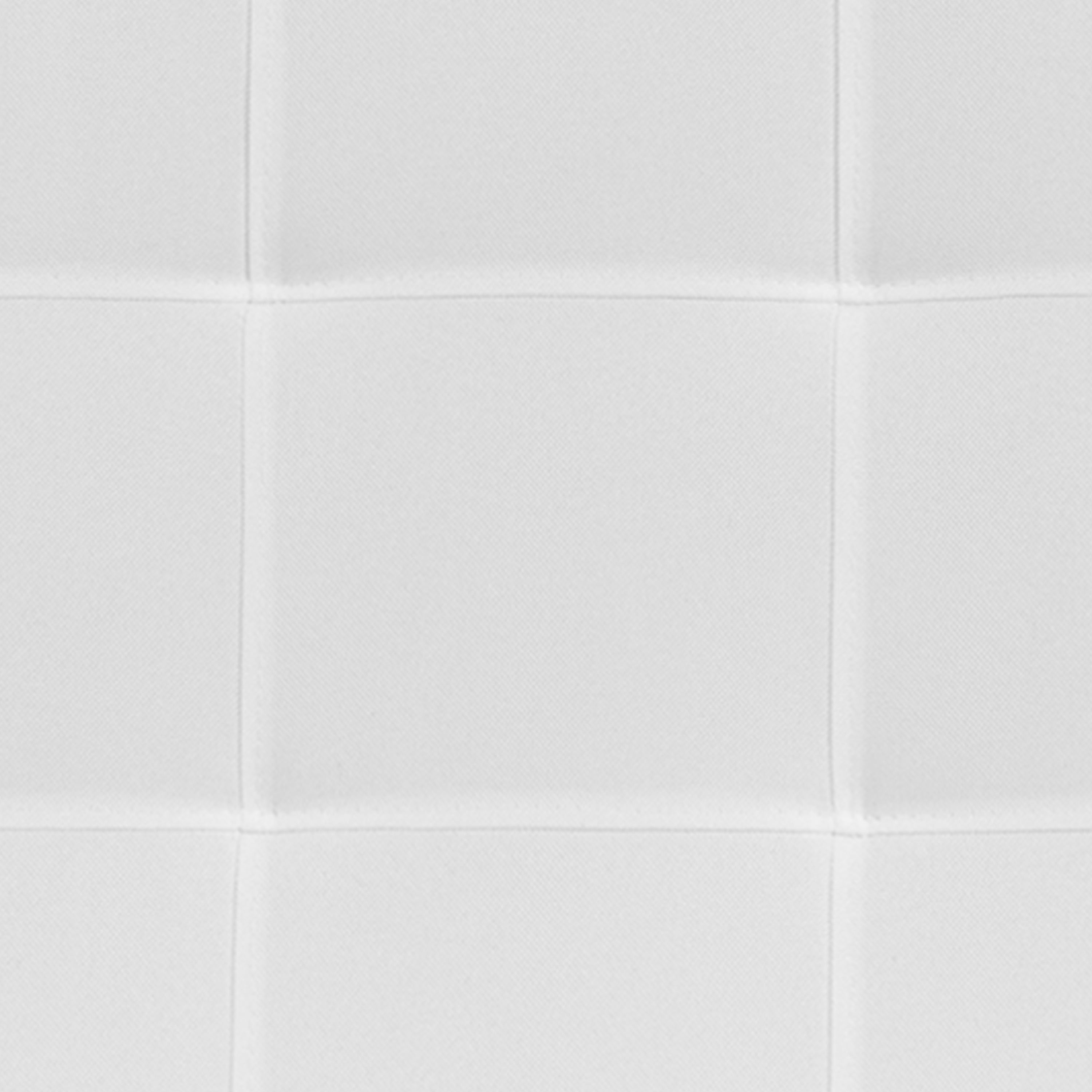 Bedford Tufted Upholstered King Size Headboard in White Fabric