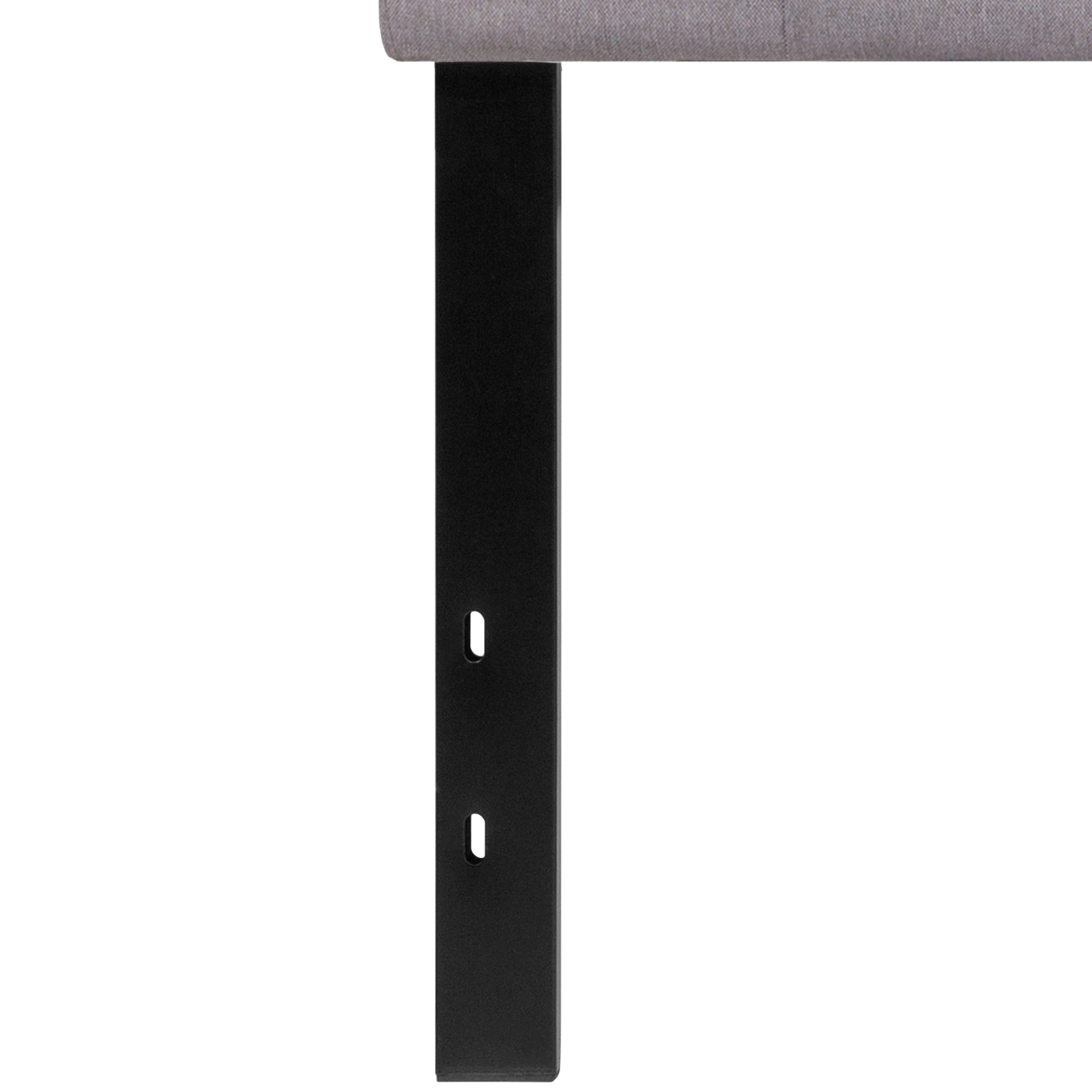 Bedford Tufted Upholstered Twin Size Headboard in Light Gray Fabric