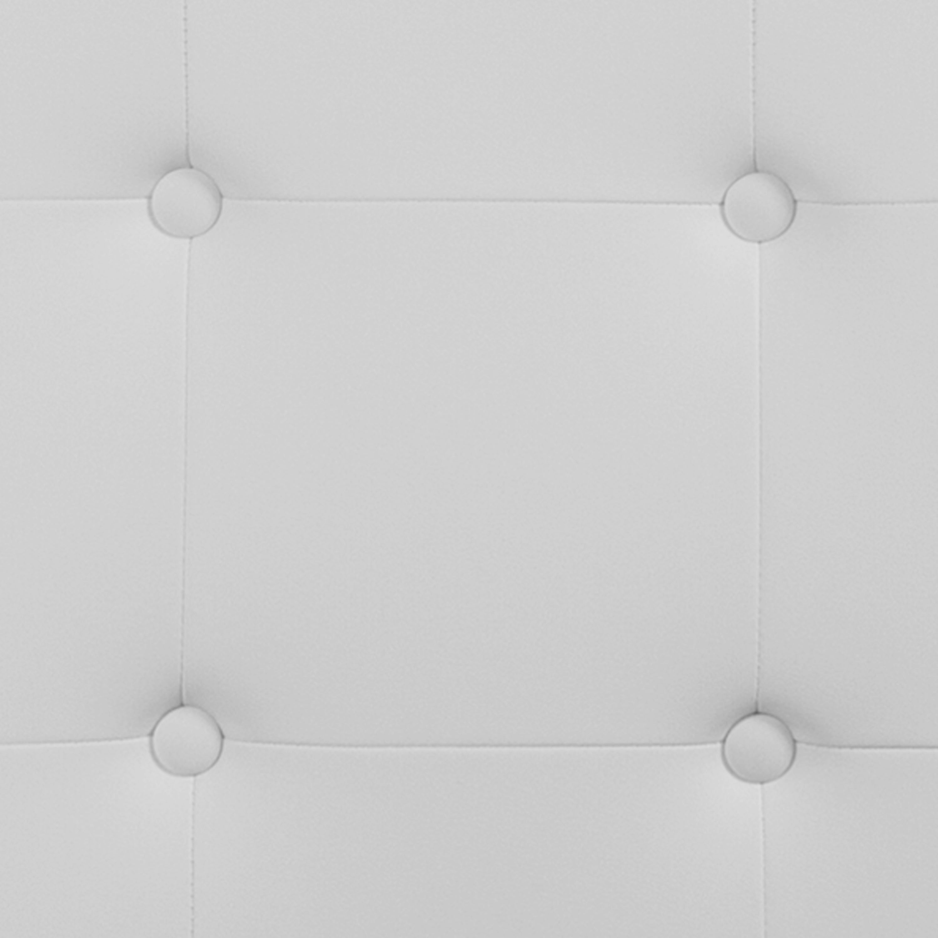 Lennox Tufted Upholstered Queen Size Headboard in White Vinyl