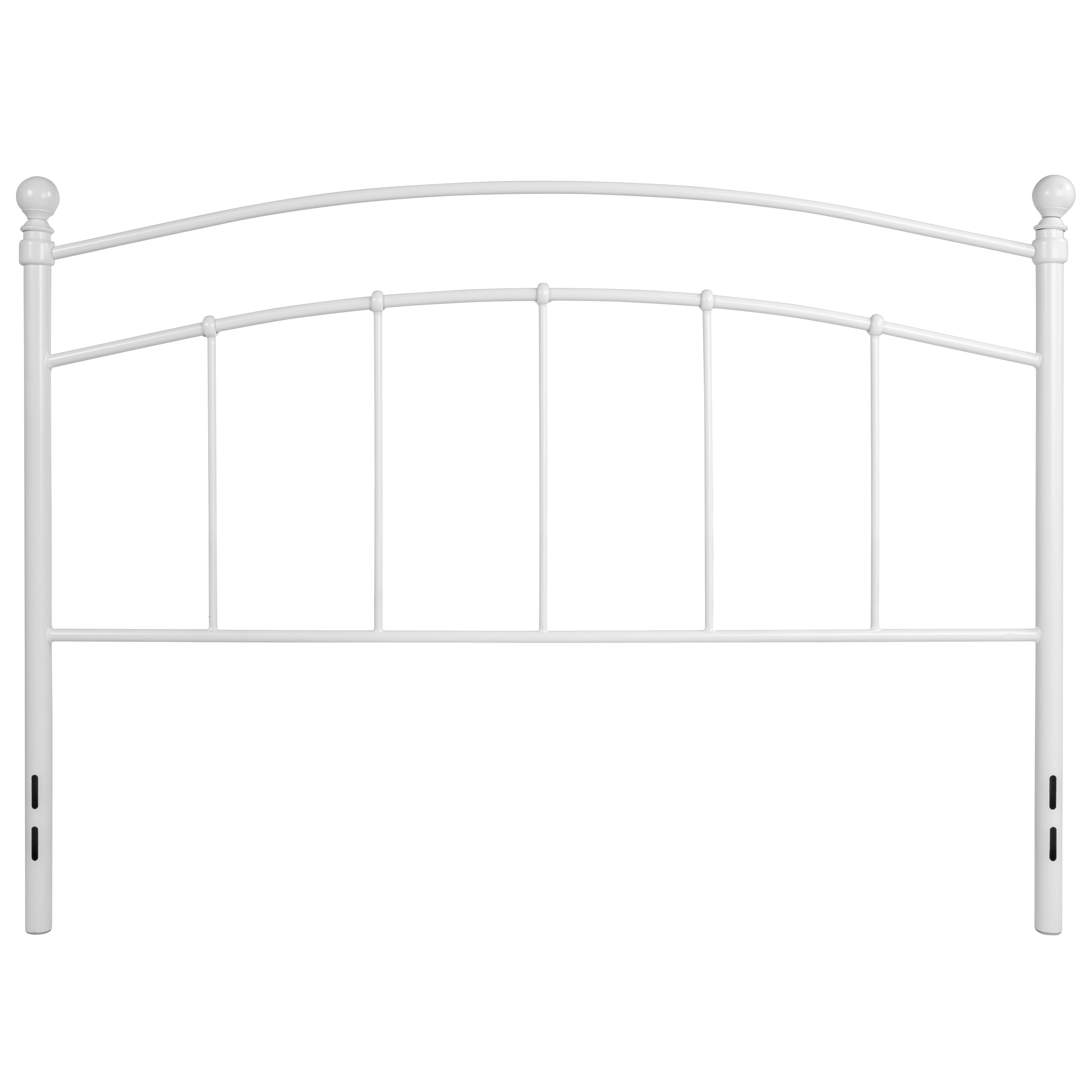 Woodstock Decorative White Metal Queen Size Headboard