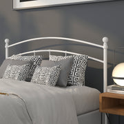 Woodstock Decorative White Metal Queen Size Headboard