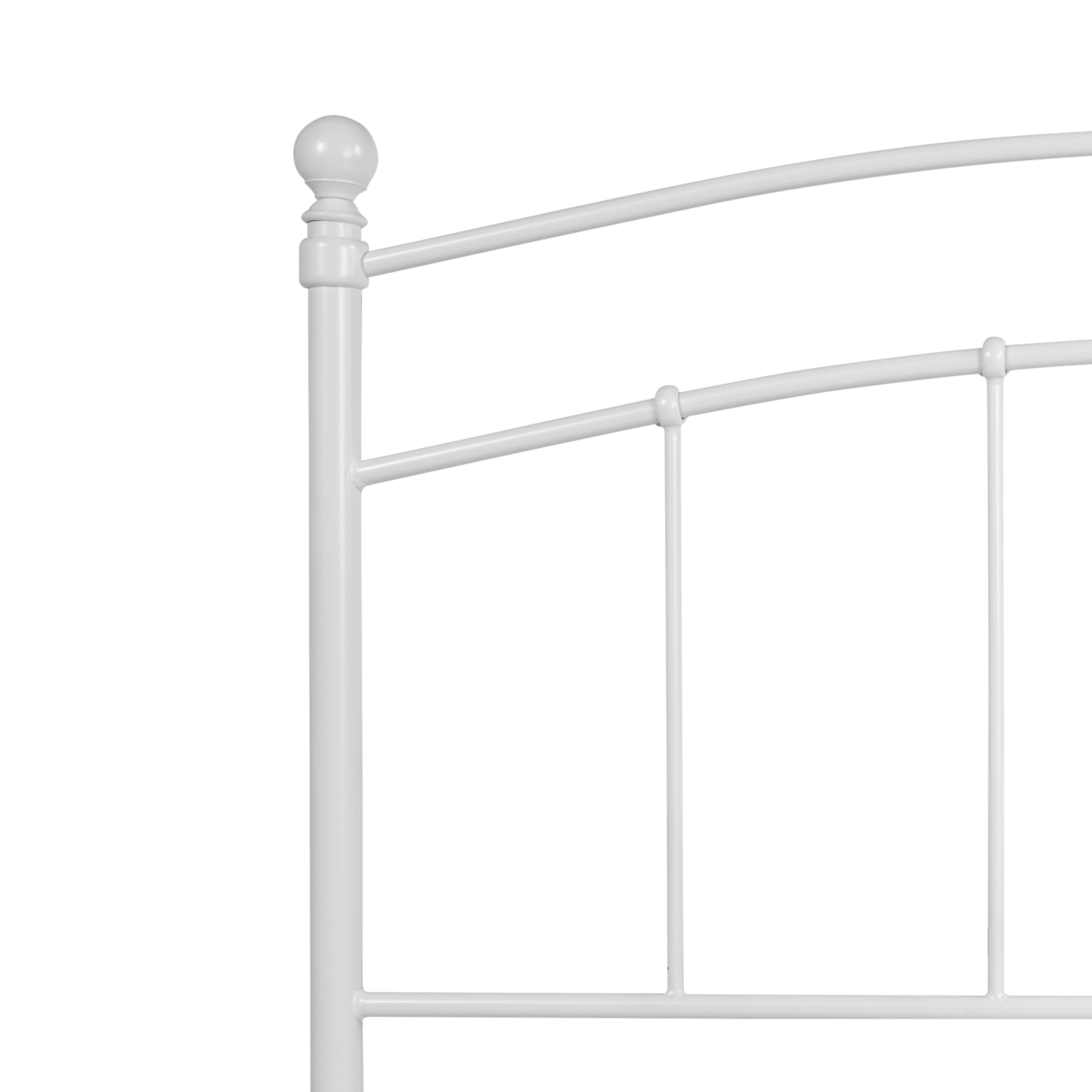 Woodstock Decorative White Metal Queen Size Headboard