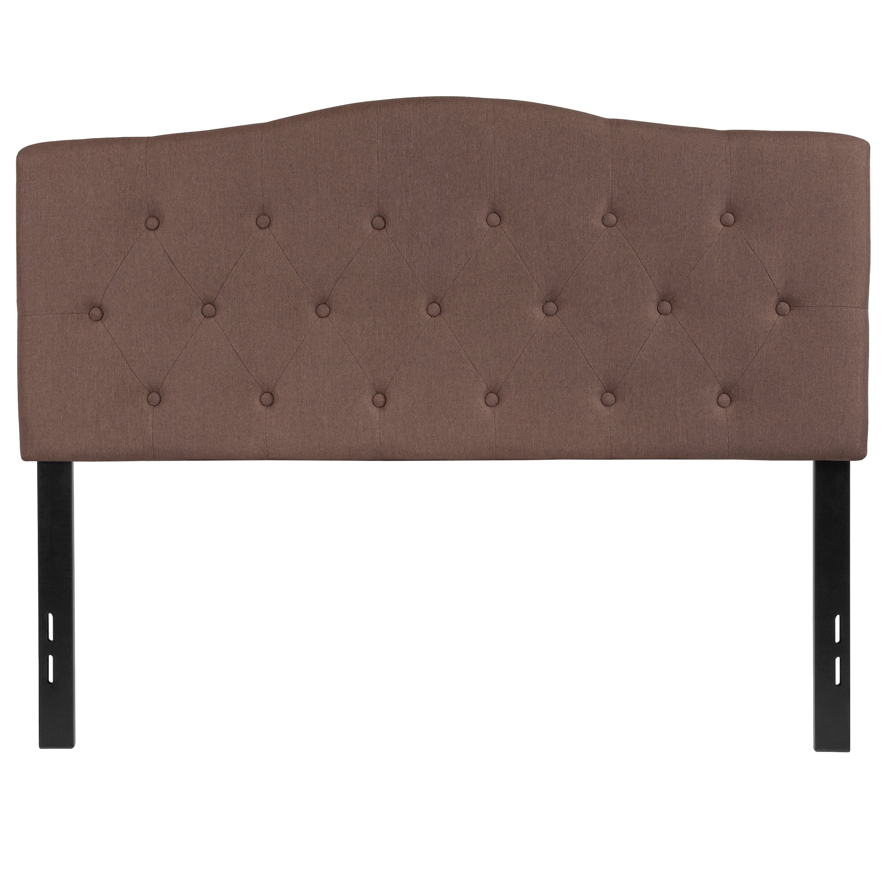 Cambridge Tufted Upholstered Full Size Headboard in Camel Fabric