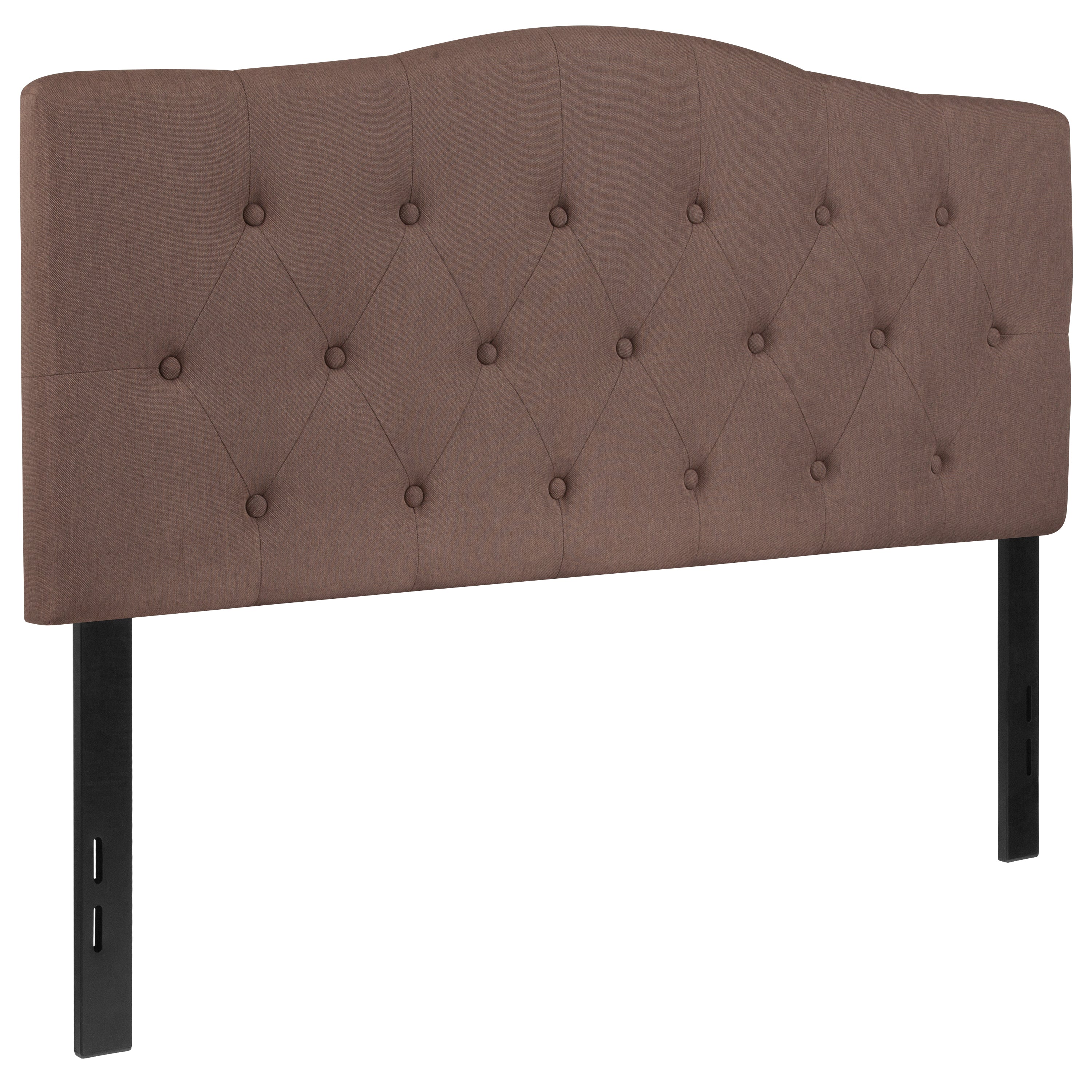 Cambridge Tufted Upholstered Full Size Headboard in Camel Fabric