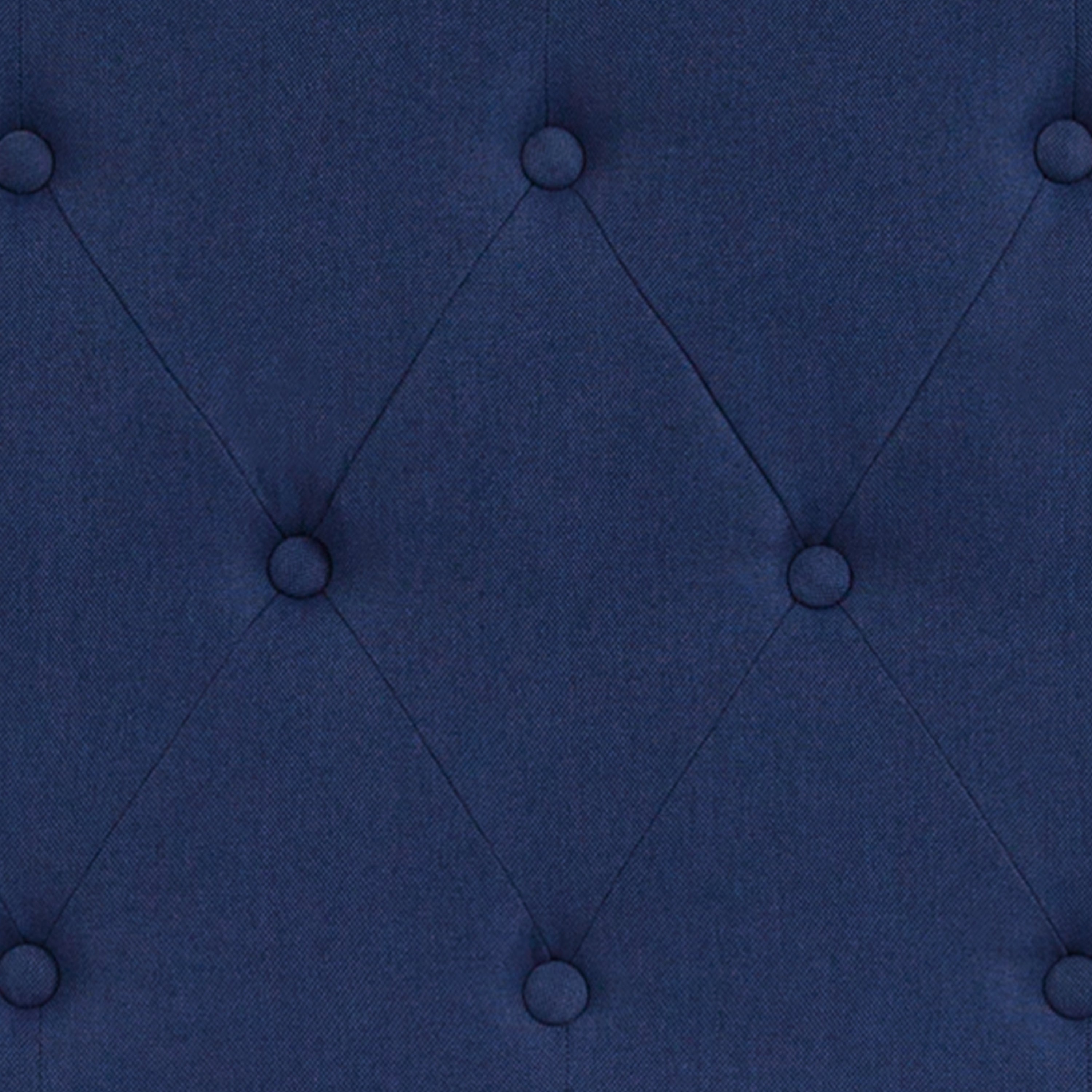 Cambridge Tufted Upholstered King Size Headboard in Navy Fabric