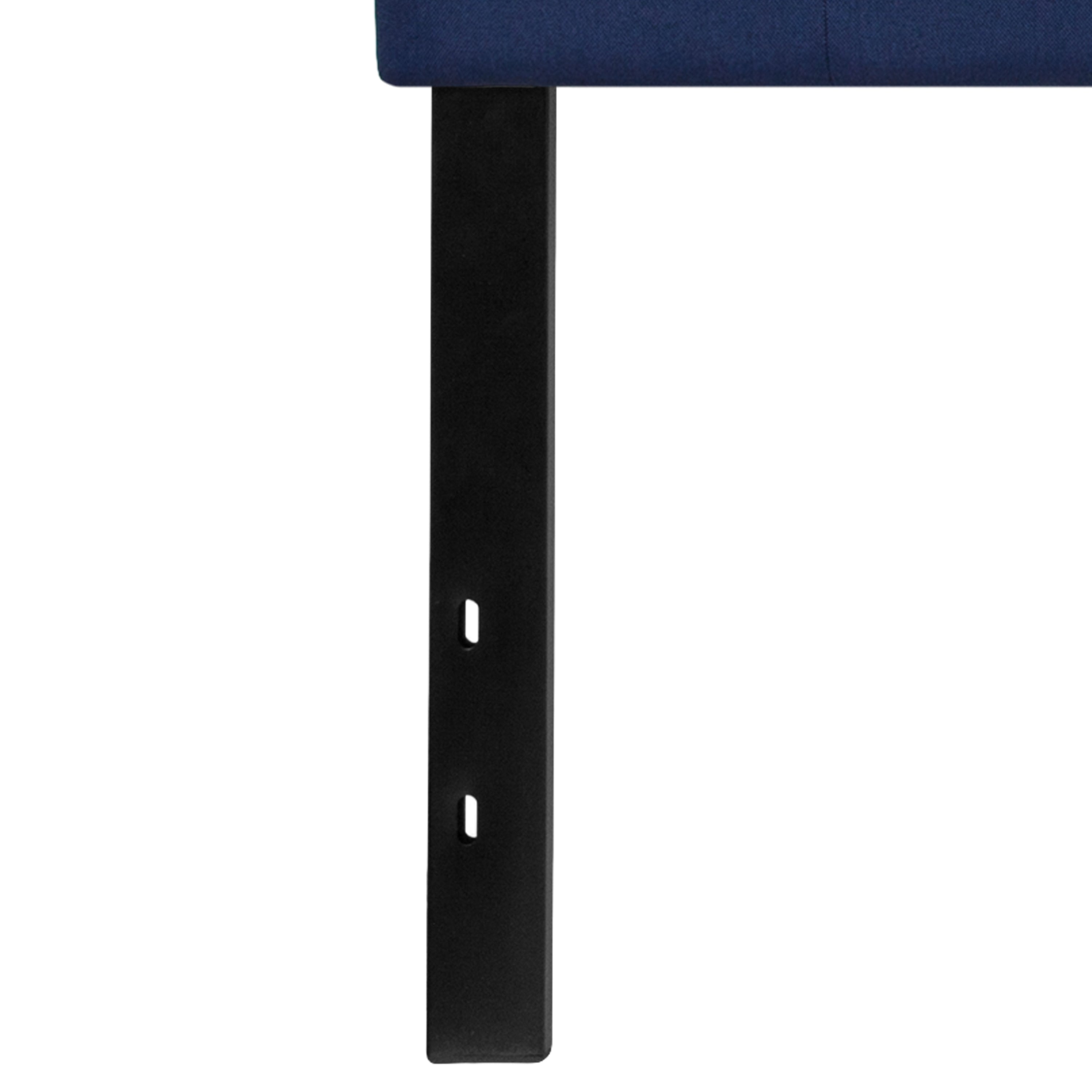 Cambridge Tufted Upholstered King Size Headboard in Navy Fabric