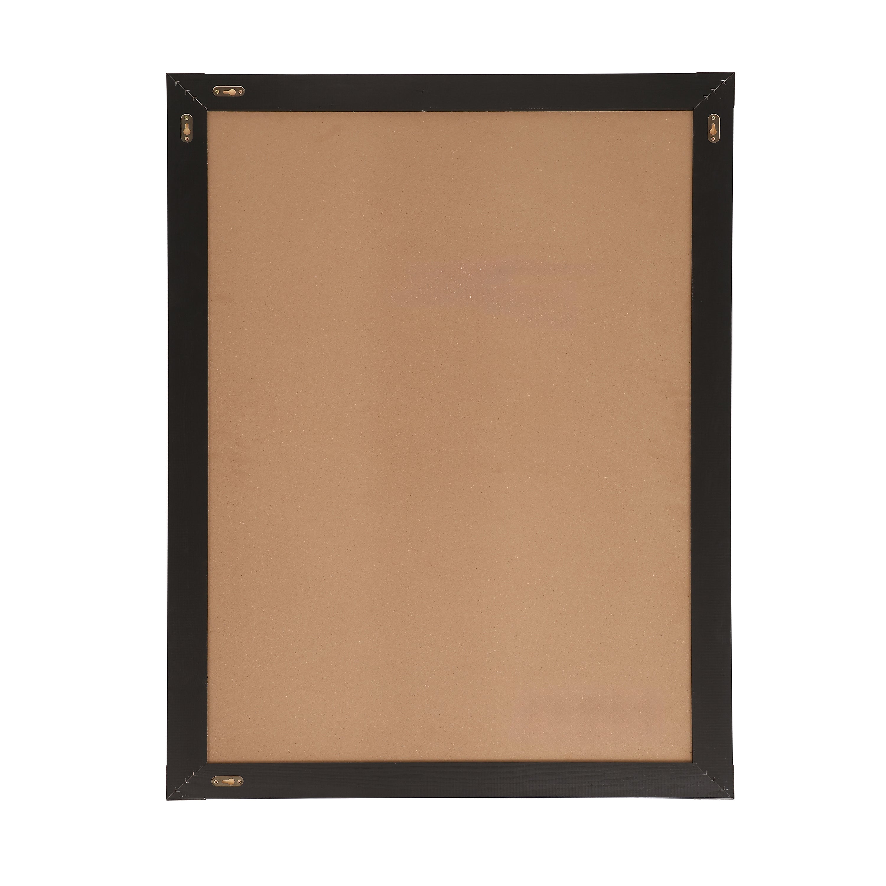 Canterbury 32" x 46" Black Wood Wall Mount Magnetic Chalkboard Sign, Hanging Wall Chalkboard Memo Board for Home, School, or Business