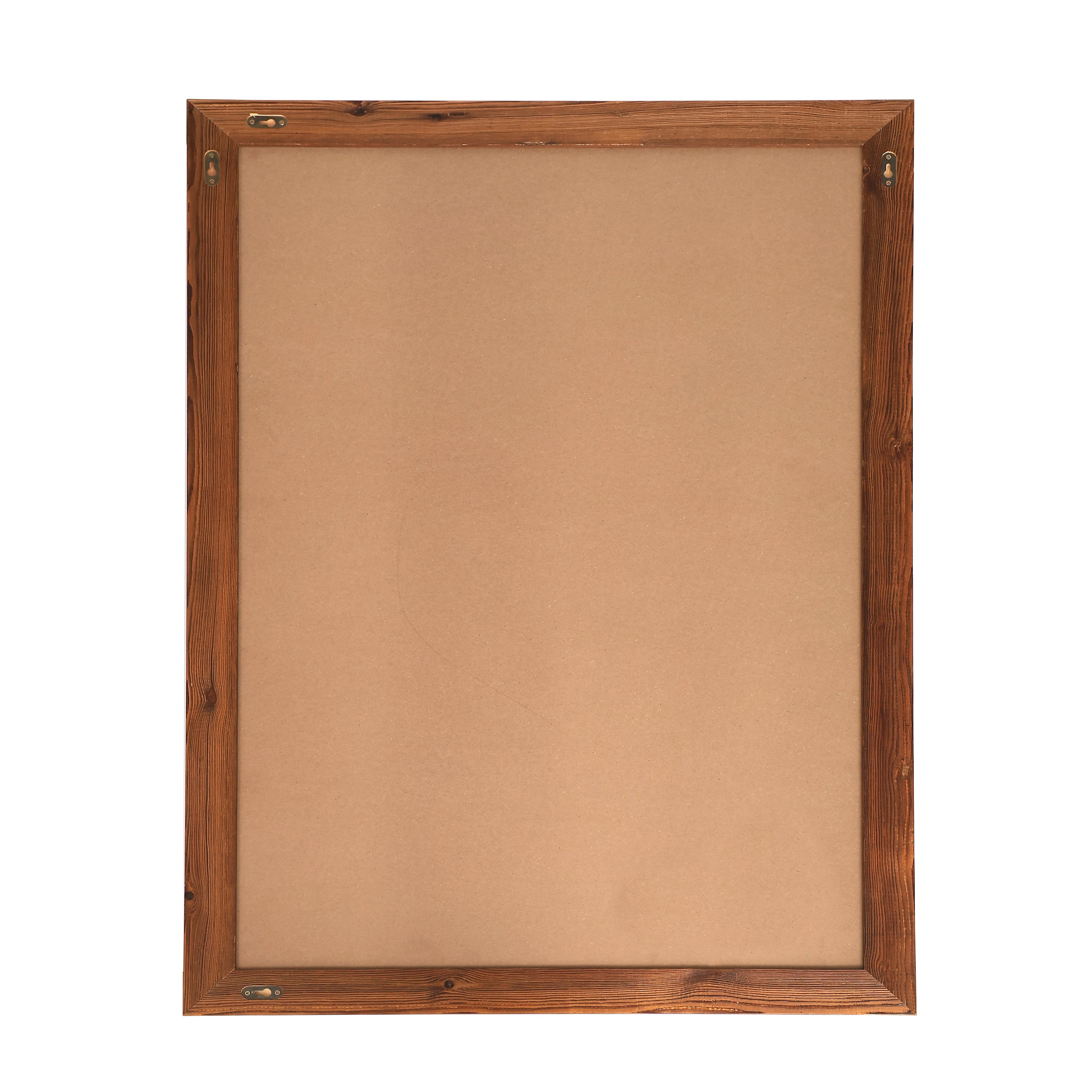 Canterbury 32" x 46" Torched Brown Wood Wall Mount Magnetic Chalkboard Sign, Hanging Wall Chalkboard Memo Board for Home, School, or Business