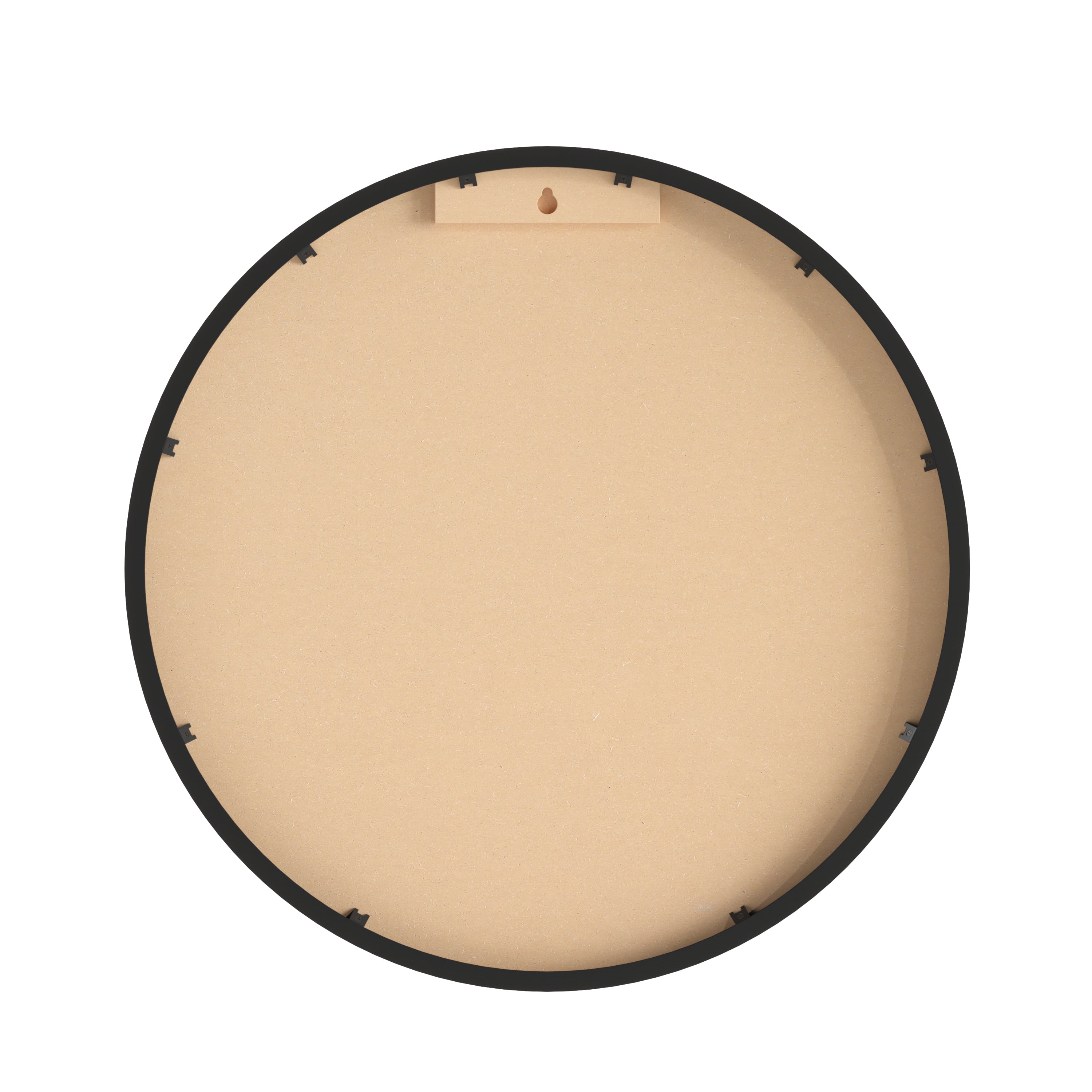 Canterbury 18" Round Wall Mounted Magnetic Chalkboard for Home or Business with Eraser and Chalk in Black Pine Wood Frame