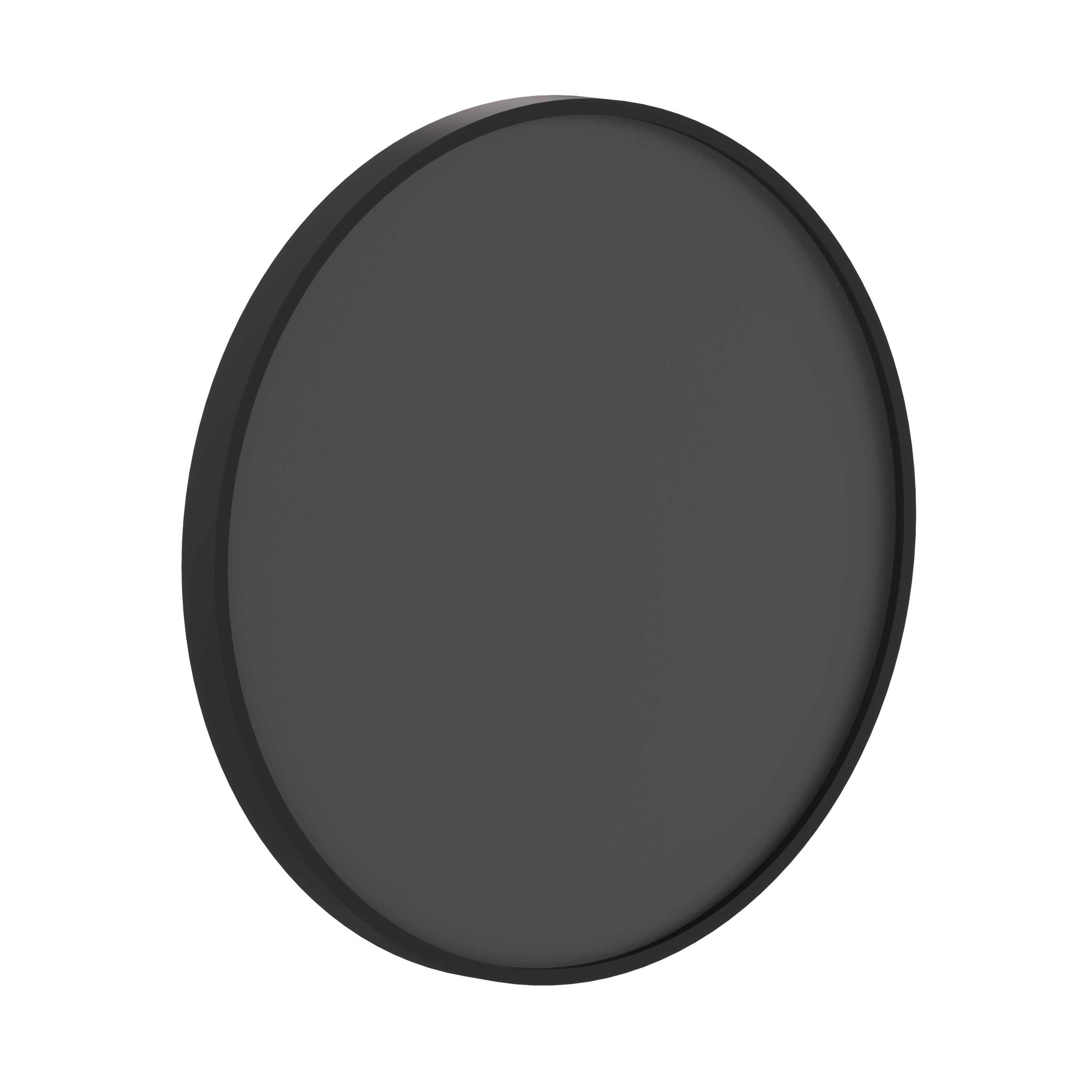 Canterbury 24" Round Wall Mounted Magnetic Chalkboard for Home or Business with Eraser and Chalk in Black Pine Wood Frame