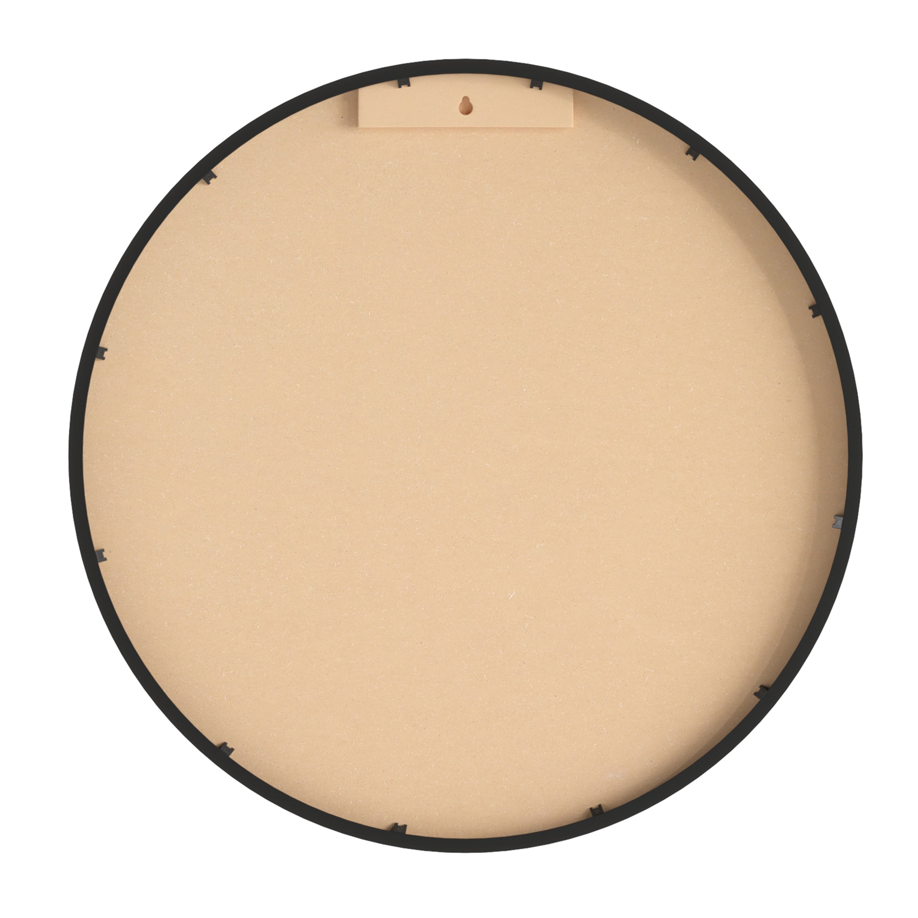 Canterbury 24" Round Wall Mounted Magnetic Chalkboard for Home or Business with Eraser and Chalk in Black Pine Wood Frame
