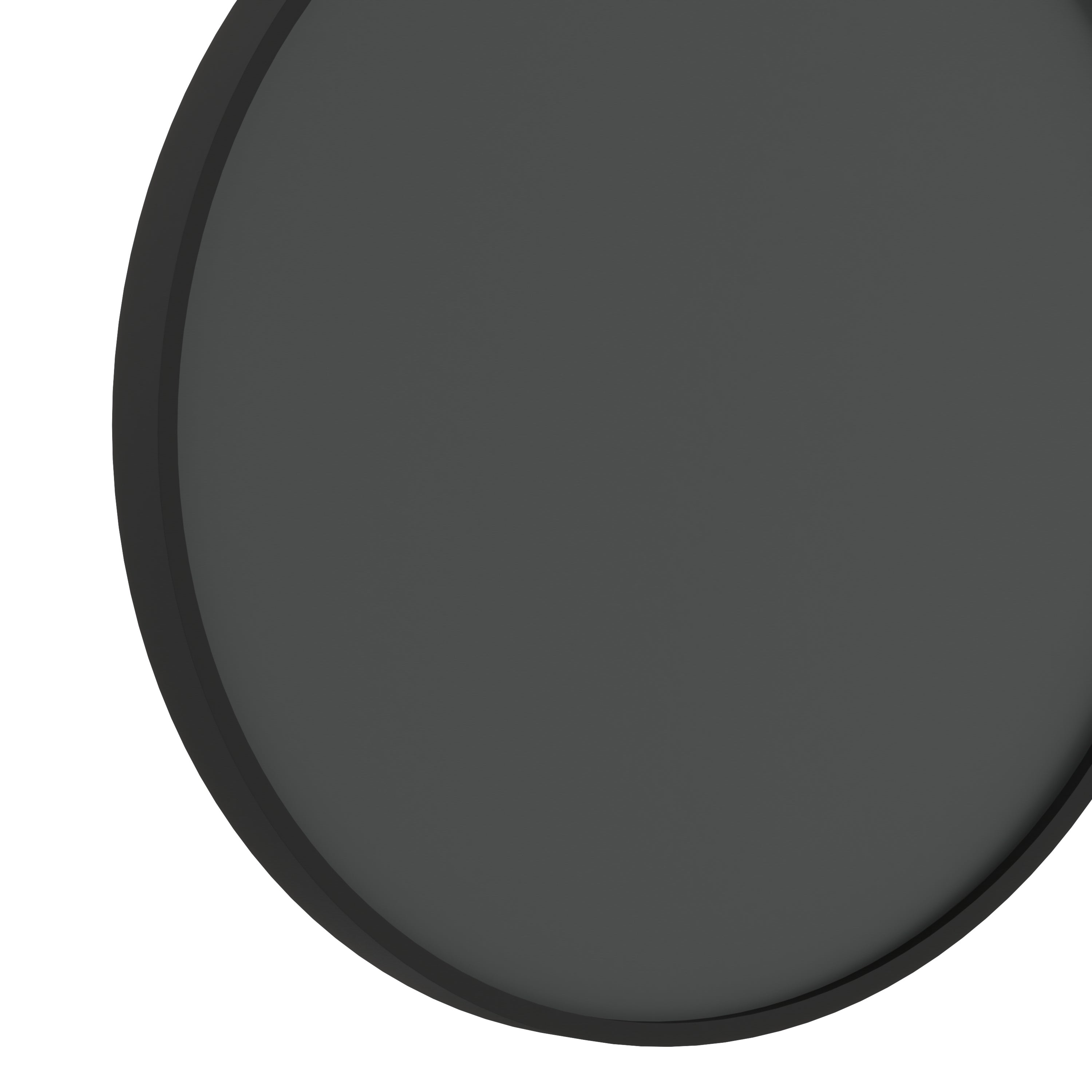 Canterbury 24" Round Wall Mounted Magnetic Chalkboard for Home or Business with Eraser and Chalk in Black Pine Wood Frame