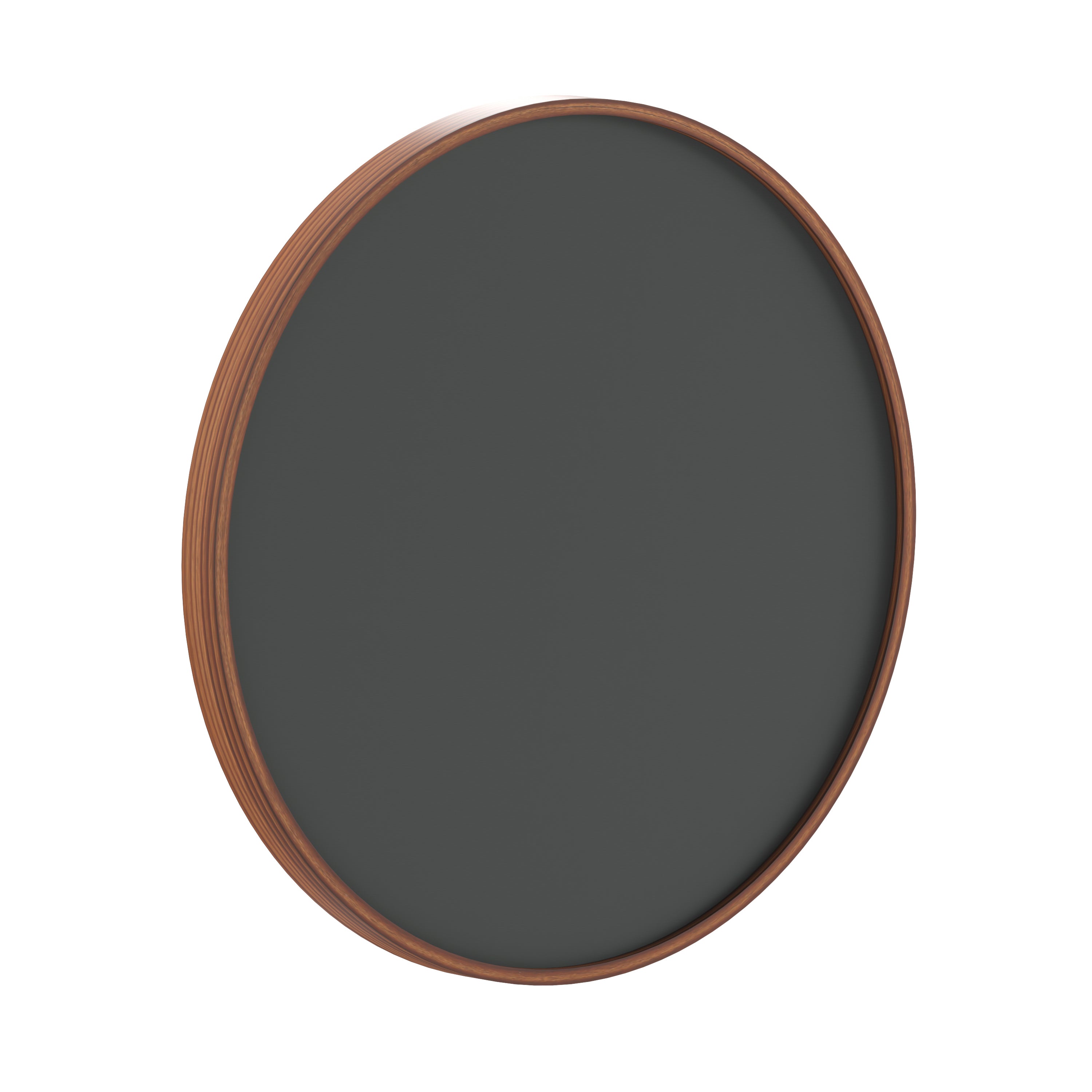 Canterbury 24" Round Wall Mounted Magnetic Chalkboard for Home or Business with Eraser and Chalk in Rustic Pine Wood Frame