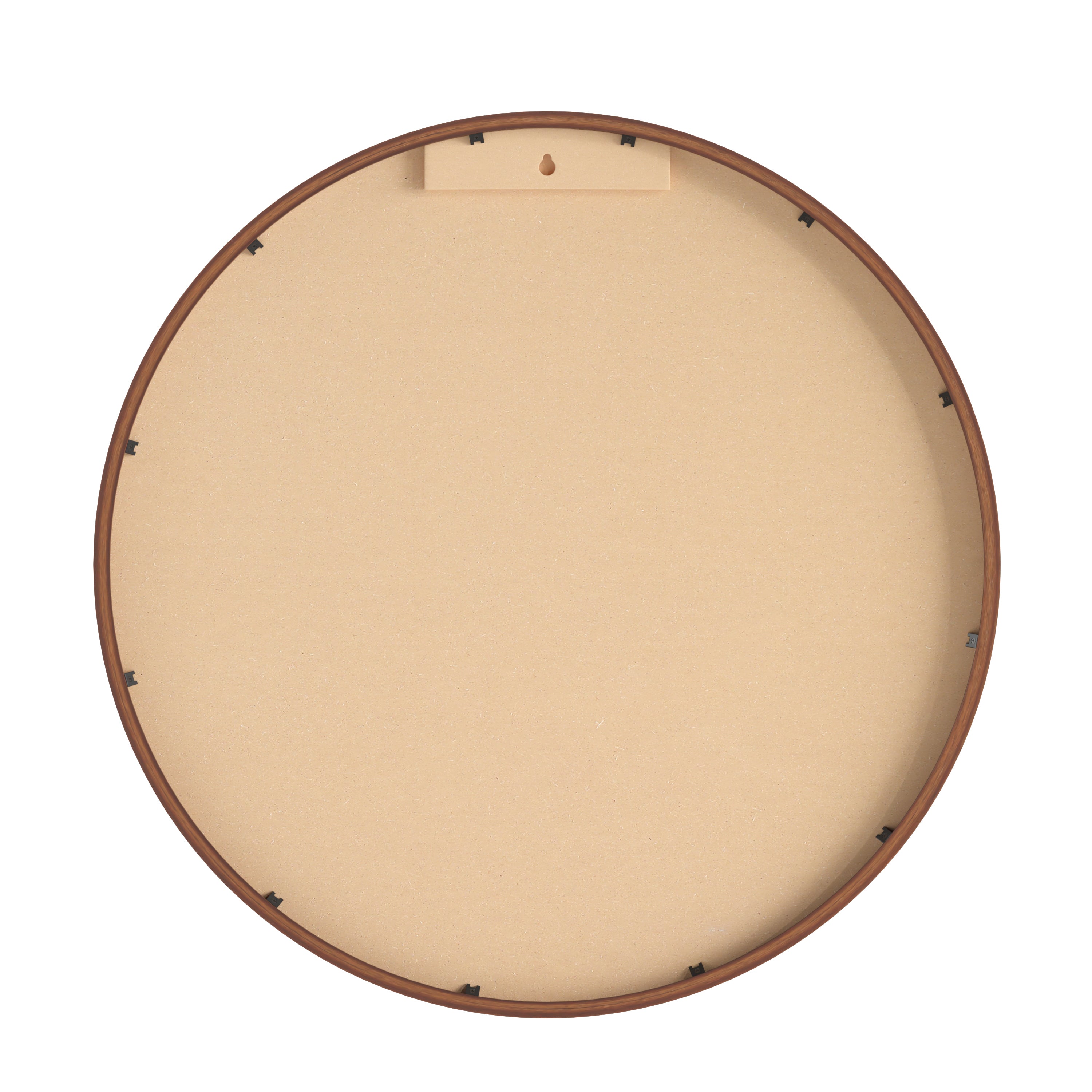 Canterbury 24" Round Wall Mounted Magnetic Chalkboard for Home or Business with Eraser and Chalk in Rustic Pine Wood Frame