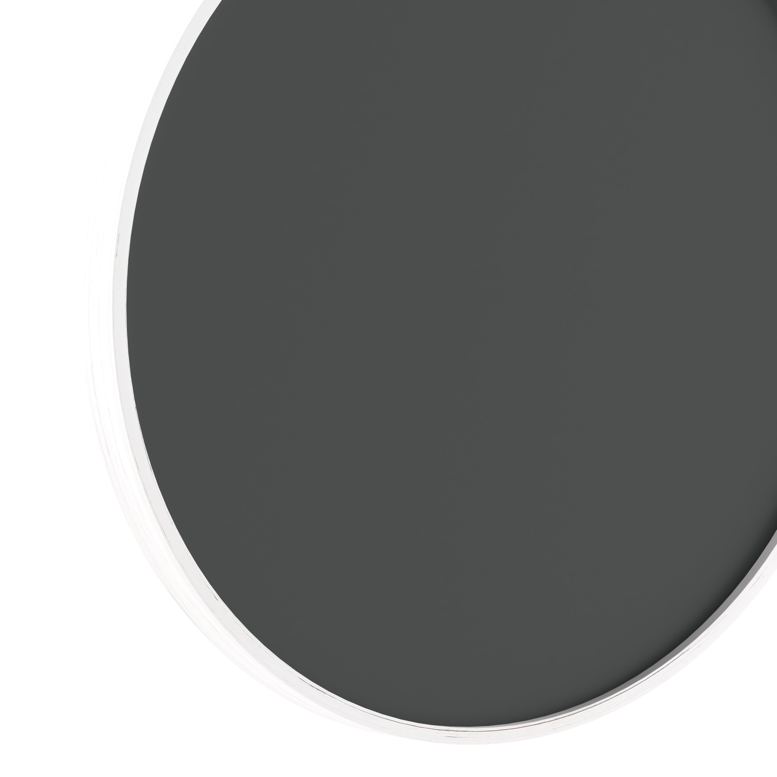 Canterbury 24" Round Wall Mounted Magnetic Chalkboard for Home or Business with Eraser and Chalk in Whitewash Pine Wood Frame
