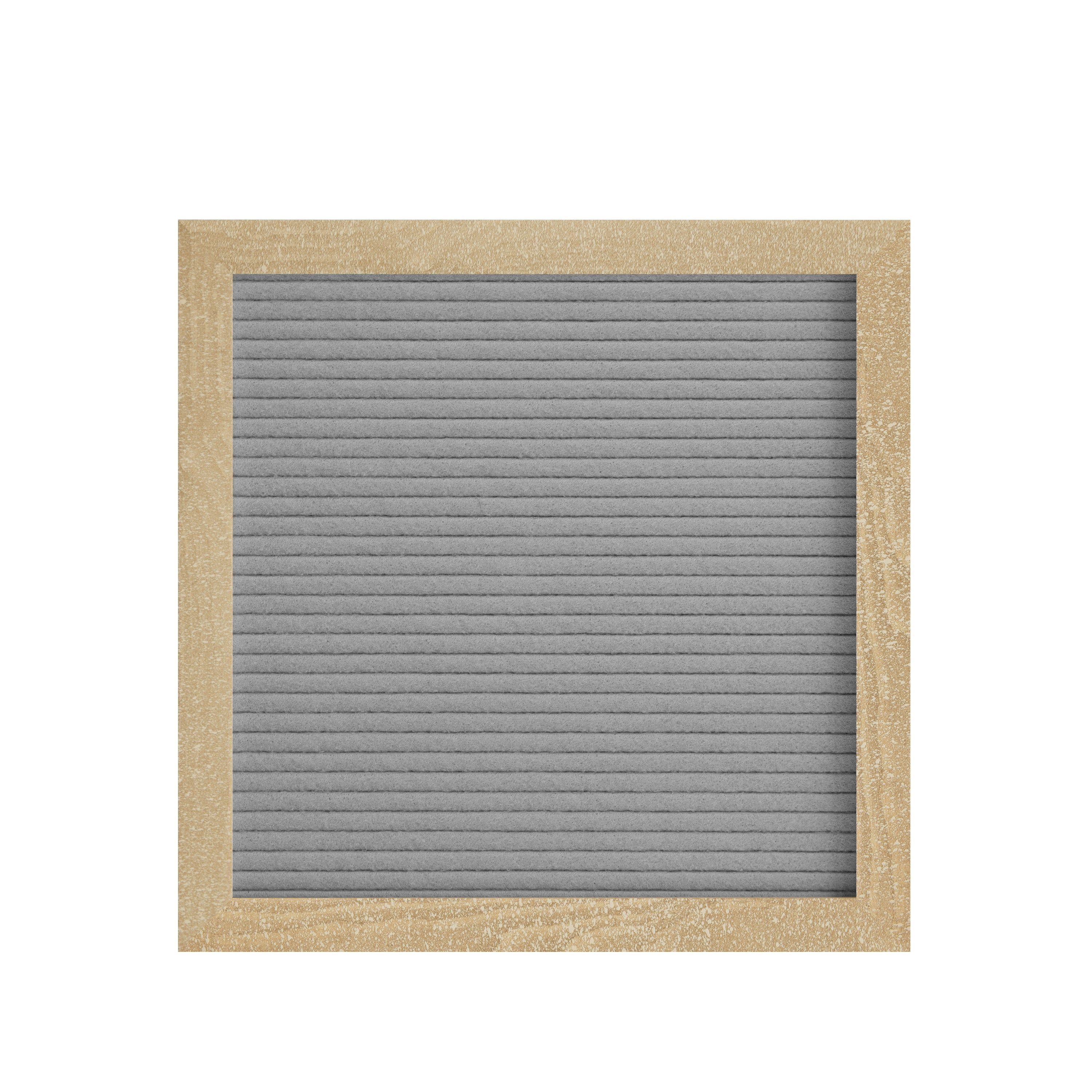 Gracie 10x10 Felt Letter Board with Wooden Frame, 389 PP Letters Including Numbers, Symbols and Icons, Canvas Carrying Case, Weathered Wood/Gray Felt