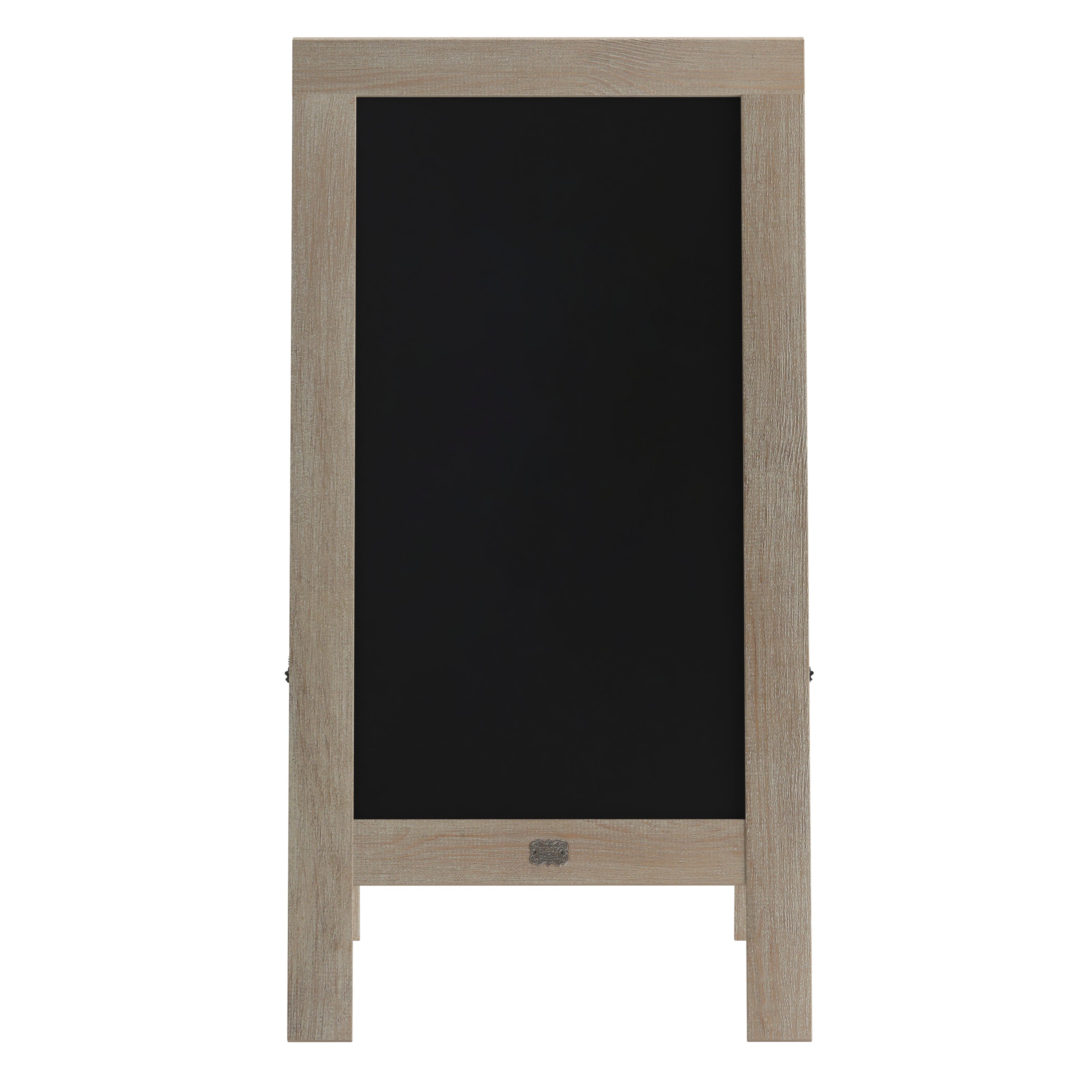 Canterbury 40" x 20" Vintage Wooden A-Frame Magnetic Indoor/Outdoor Chalkboard Sign, Freestanding Double Sided Extra Large Message Board, Weathered
