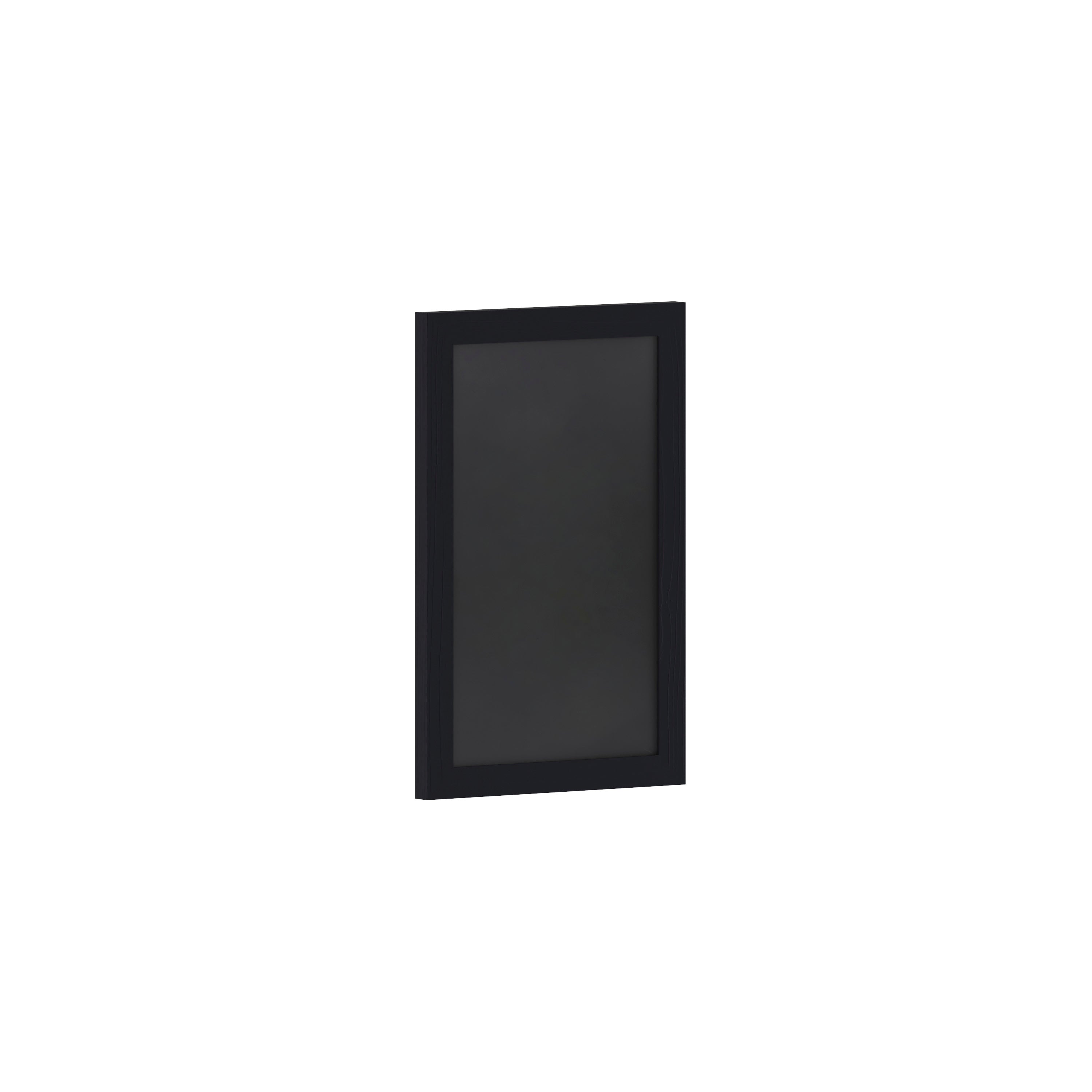 Canterbury 11" x 17" Black Wall Mount Magnetic Chalkboard Sign with Eraser, Hanging Wall Chalkboard Memo Board for Home, School, or Business