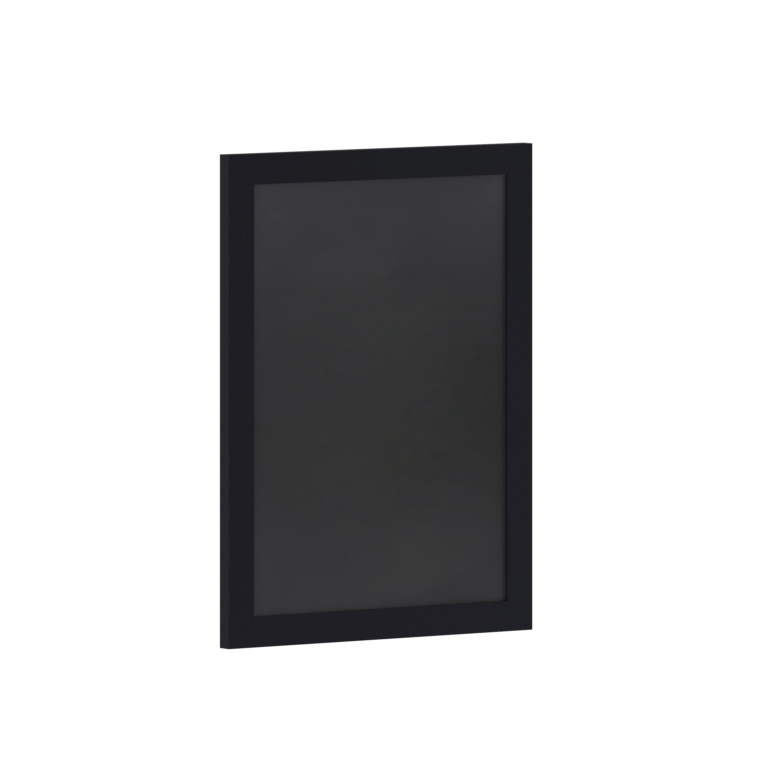 Canterbury 18" x 24" Black Wall Mount Magnetic Chalkboard Sign with Eraser, Hanging Wall Chalkboard Memo Board for Home, School, or Business