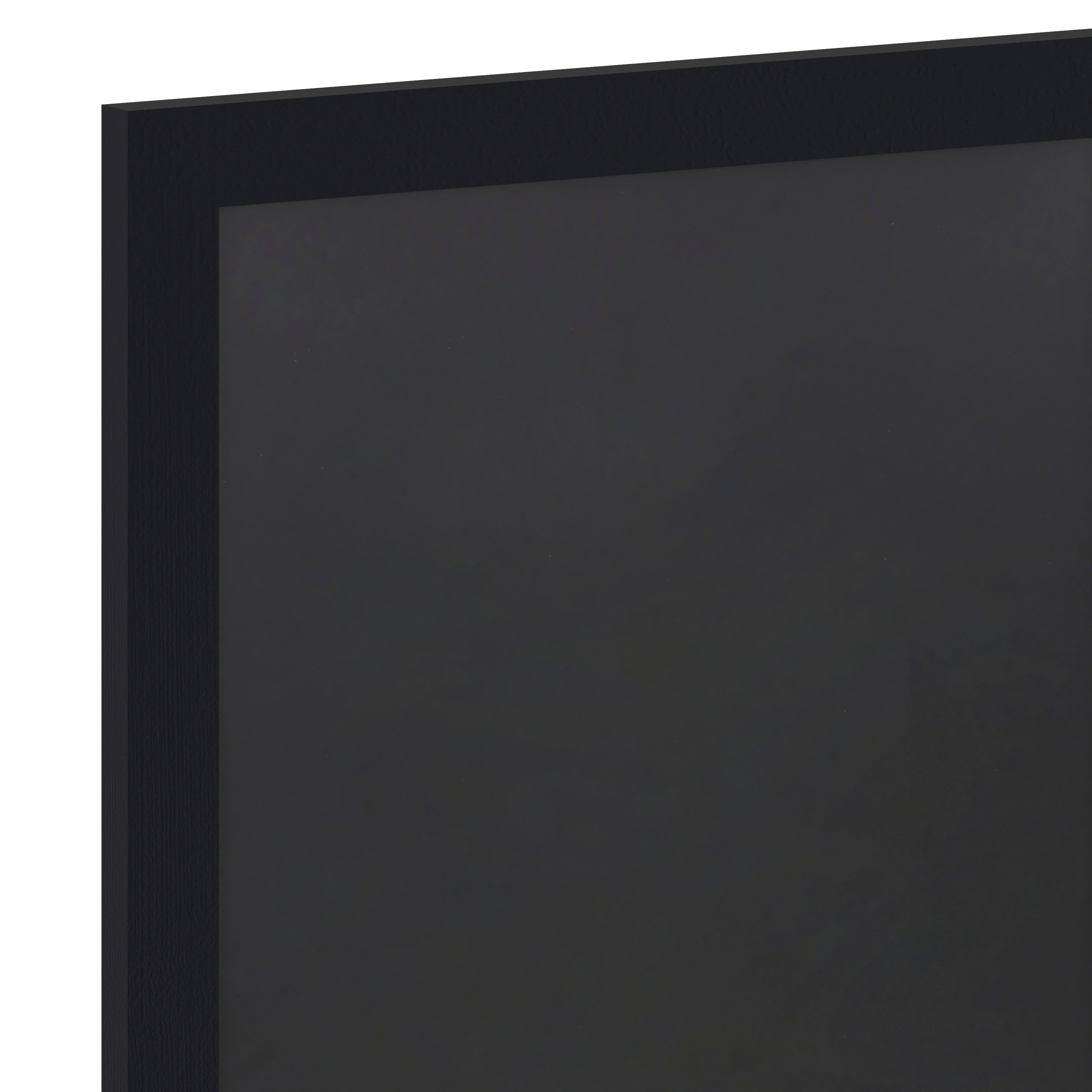 Canterbury 18" x 24" Black Wall Mount Magnetic Chalkboard Sign with Eraser, Hanging Wall Chalkboard Memo Board for Home, School, or Business