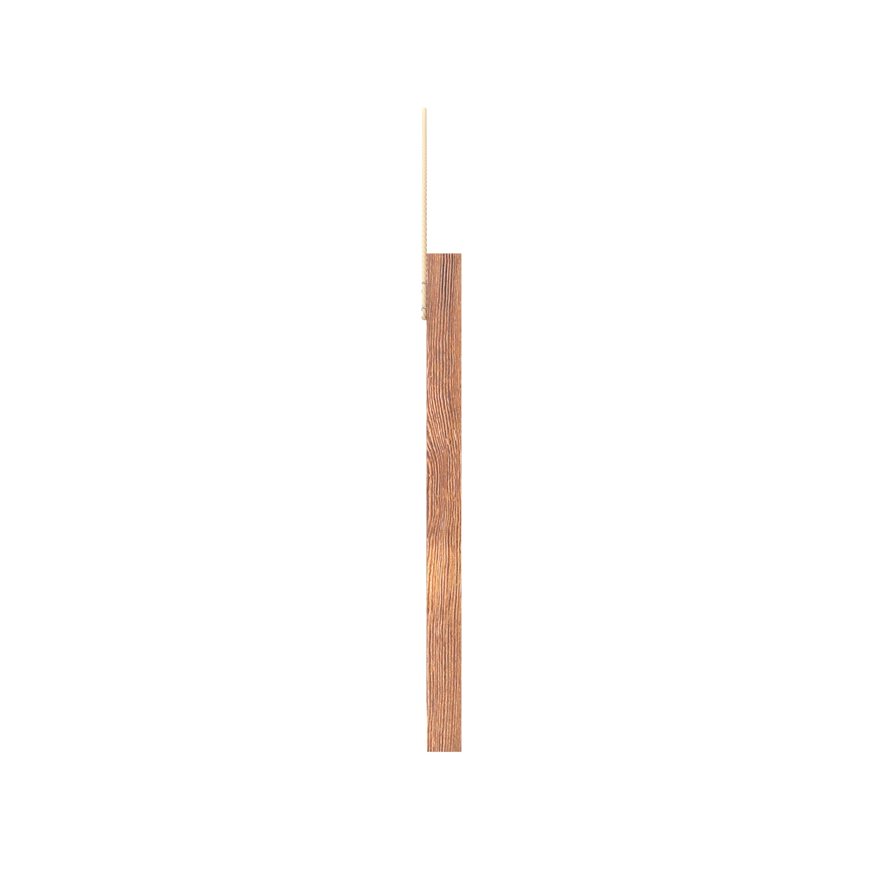 Juno Rustic Wall Mount Linen Board with Wood Push Pins, for Home, School or Business, 18x24, Torched Brown