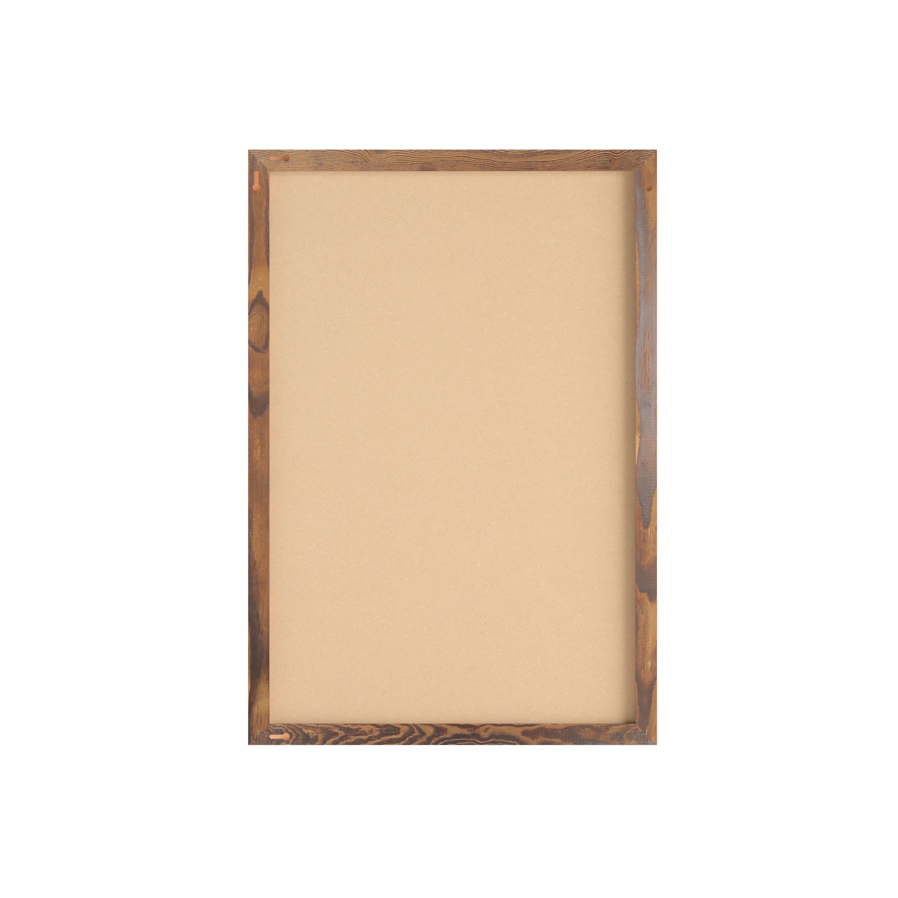 Bristol 20x30 Wall Mount White Board with Included Dry Erase Marker, 4 Magnets, and Eraser for Home, School or Business in Torched Brown