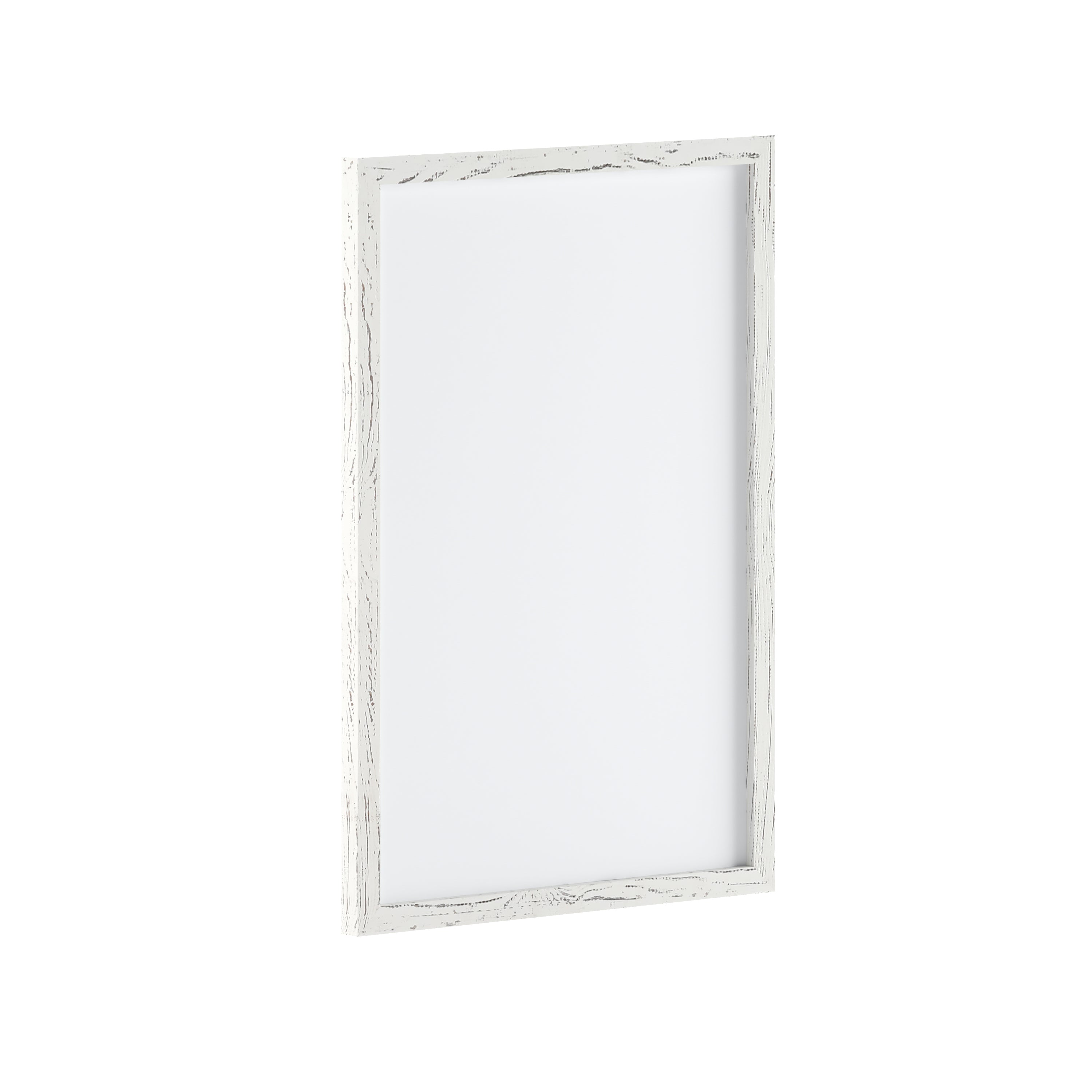 Bristol 20x30 Wall Mount White Board with Included Dry Erase Marker, 4 Magnets, and Eraser for Home, School or Business in Whitewashed