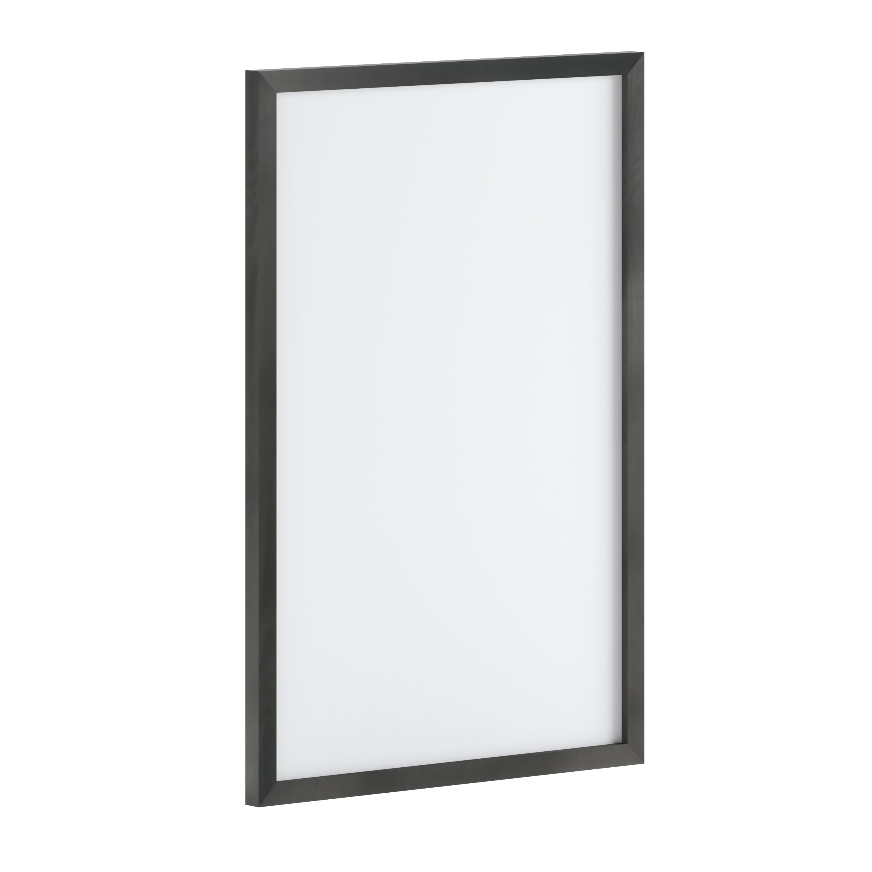 Bristol 24x36 Wall Mount White Board with Included Dry Erase Marker, 4 Magnets, and Eraser for Home, School or Business in Black
