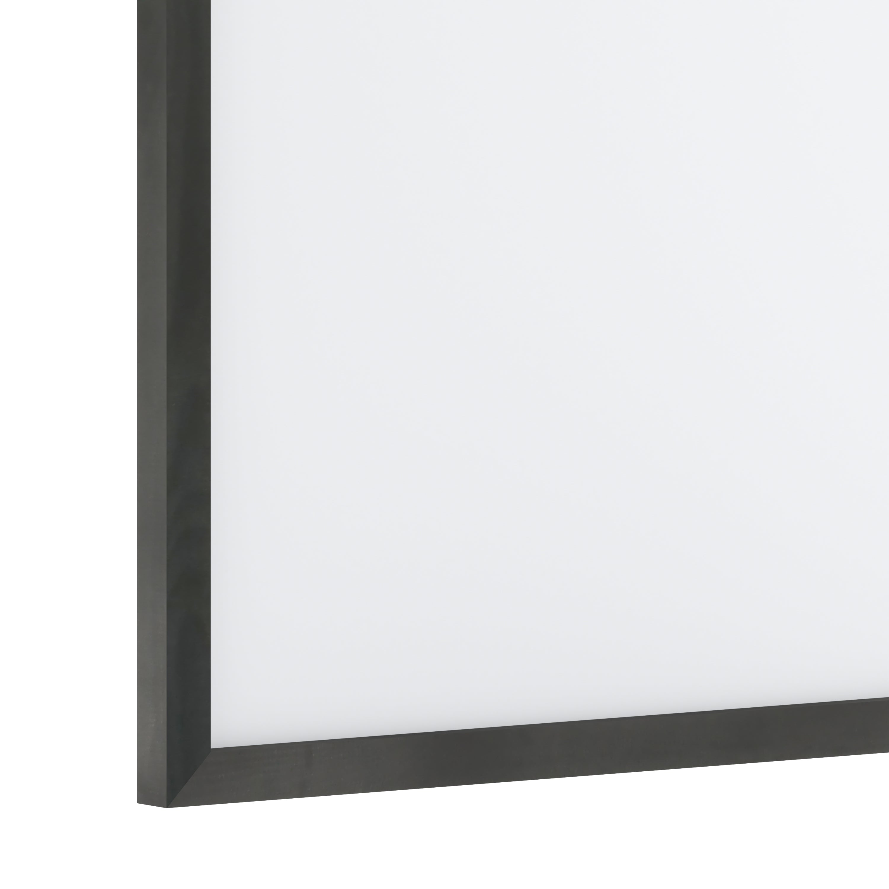 Bristol 24x36 Wall Mount White Board with Included Dry Erase Marker, 4 Magnets, and Eraser for Home, School or Business in Black