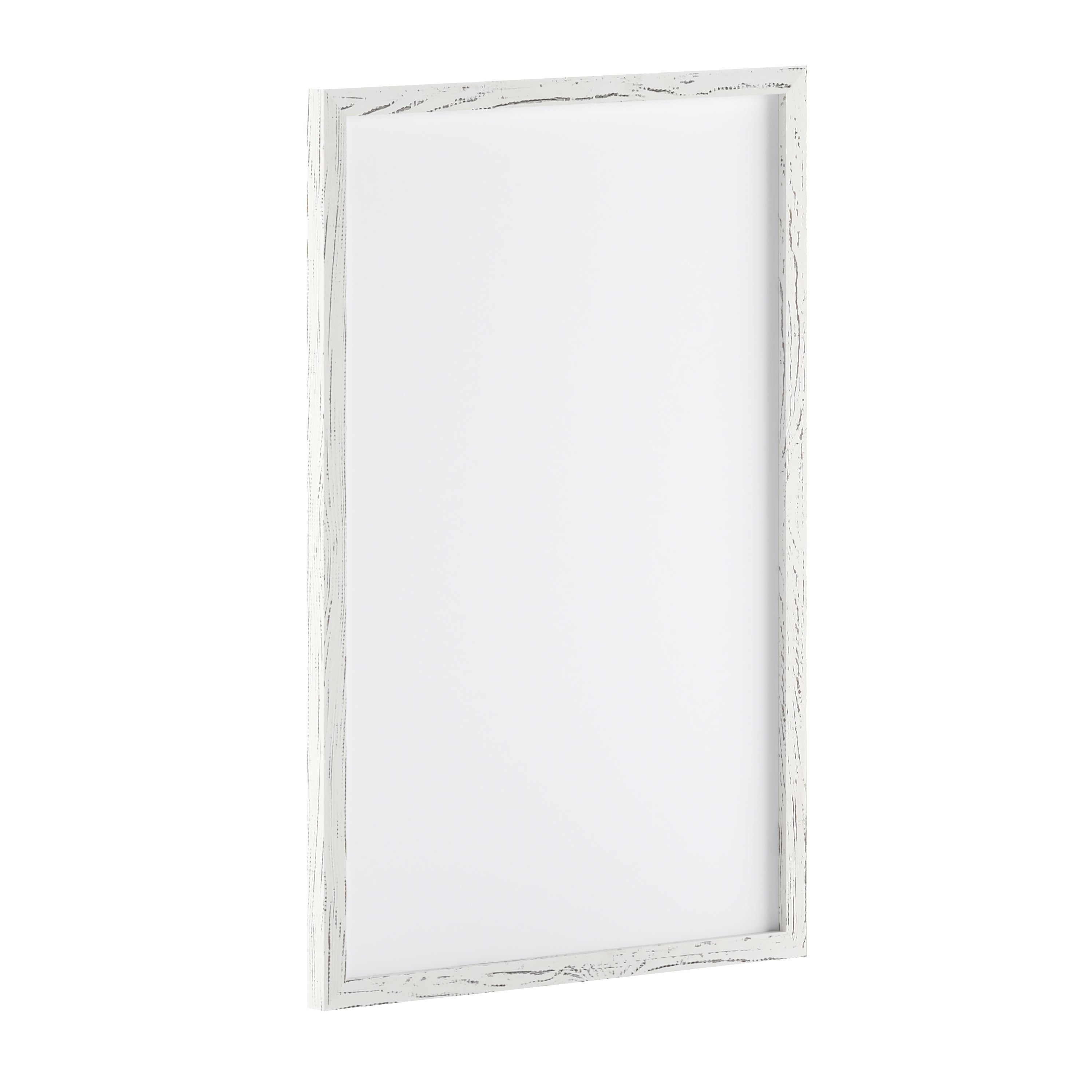 Bristol 24x36 Wall Mount White Board with Included Dry Erase Marker, 4 Magnets, and Eraser for Home, School or Business in Whitewashed