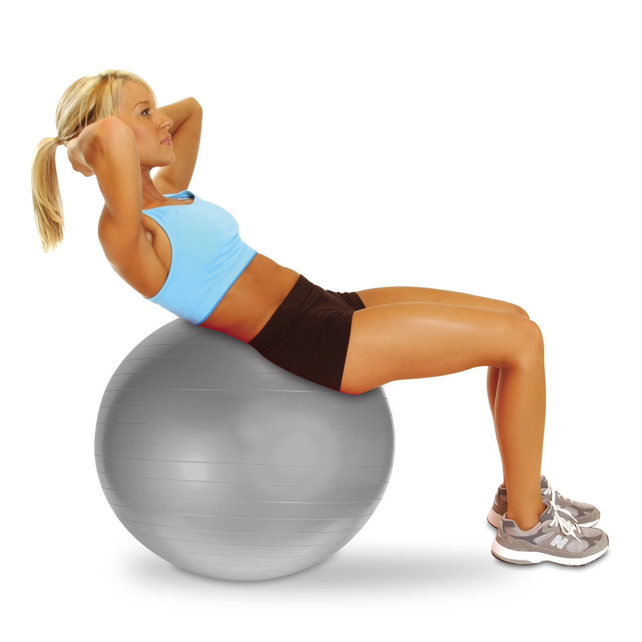 CAP 65 cm Burst resistant Exercise Ball-SILVER