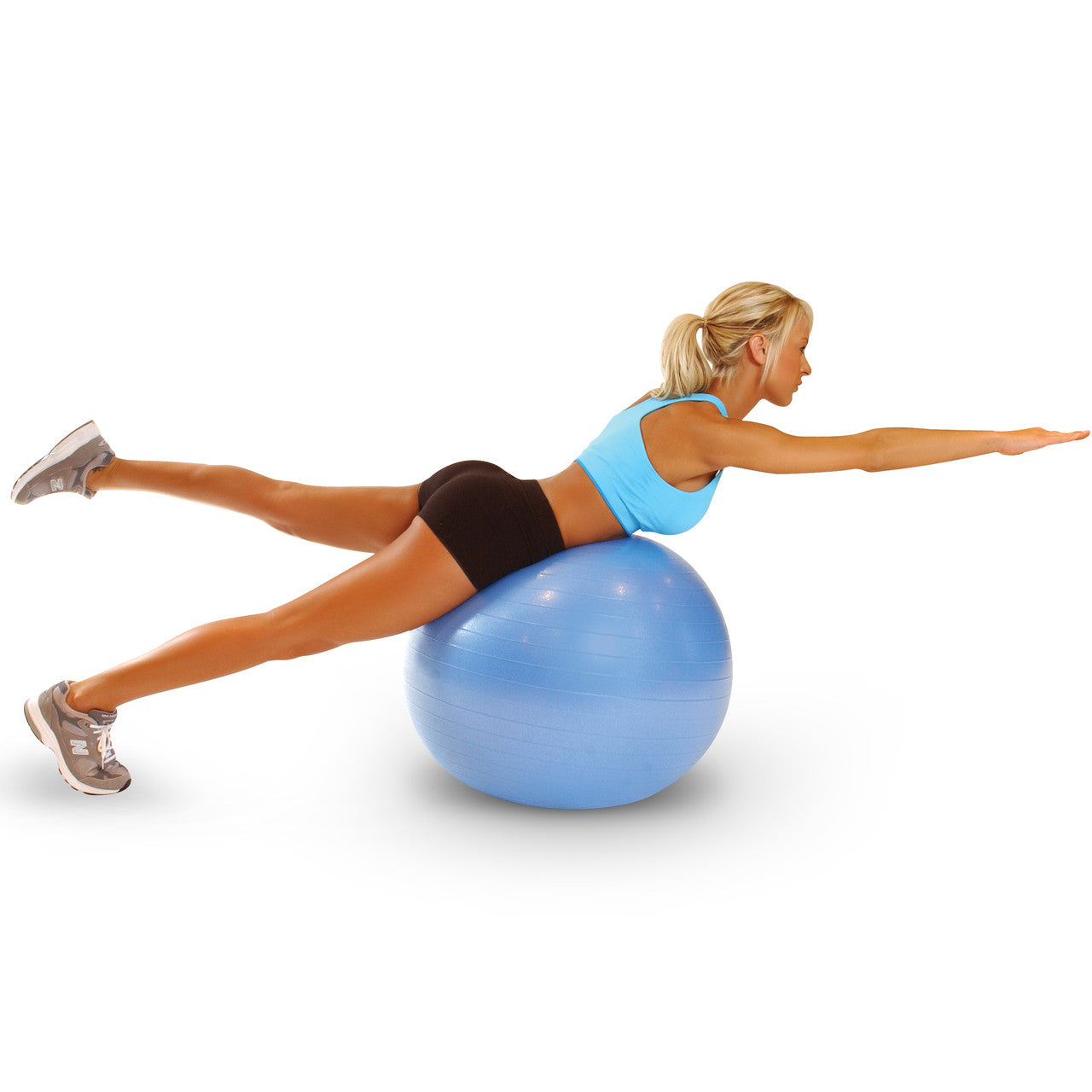 Tone Fitness Anti-Burst Gym Ball, Blue, 65 cm