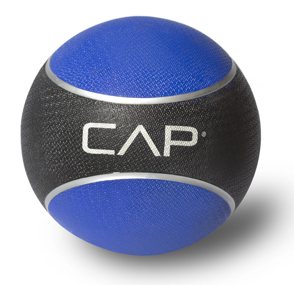 CAP 6 lb Barbell Rubber Medicine Ball - Dark Blue