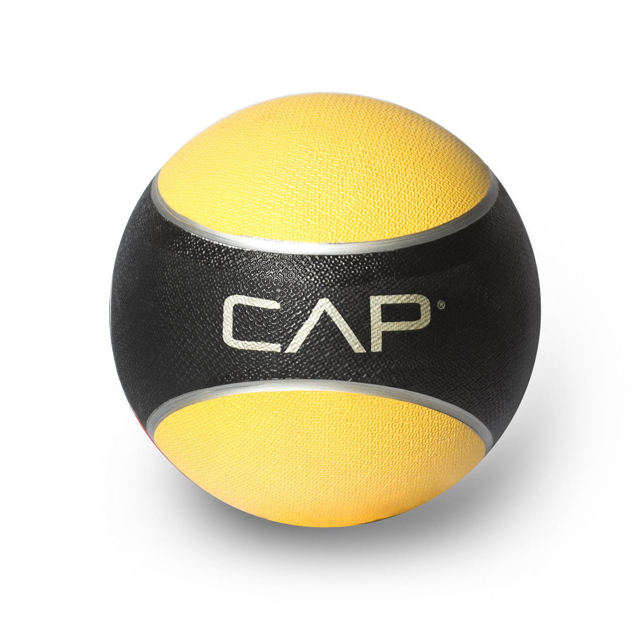 CAP 8 lb Barbell Rubber Medicine Ball - Yellow